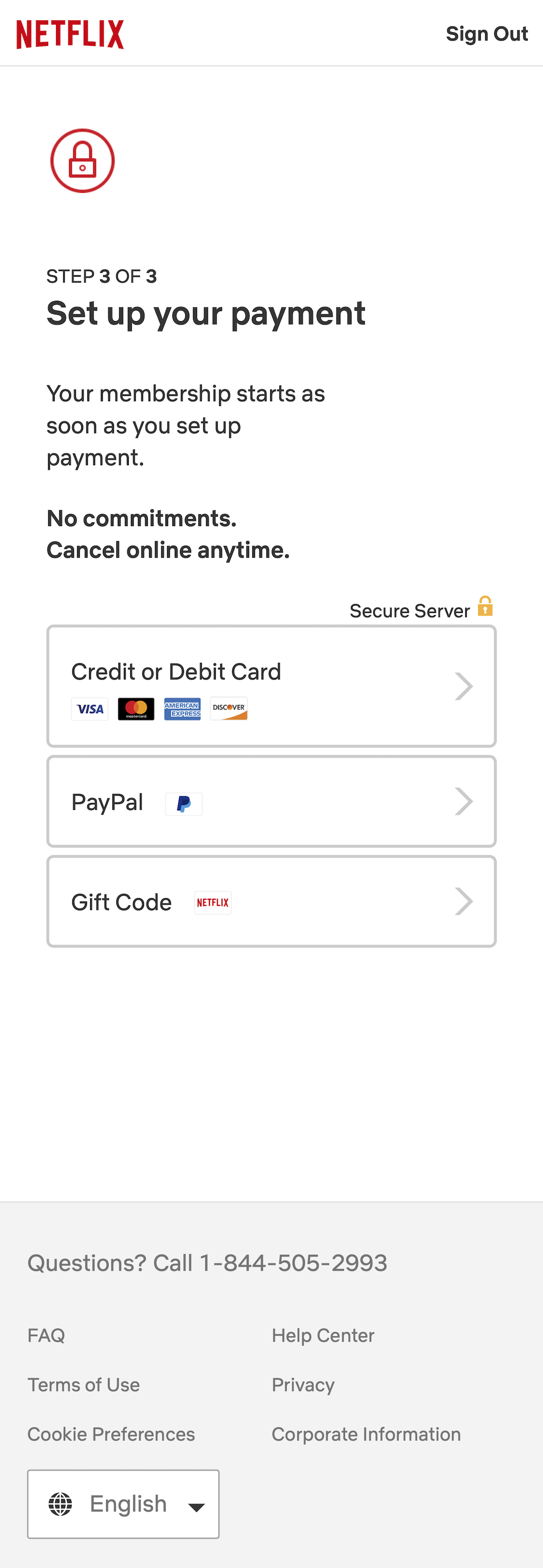 Netflix’s Mobile Payment 471 of 915 Payment Examples Baymard Institute
