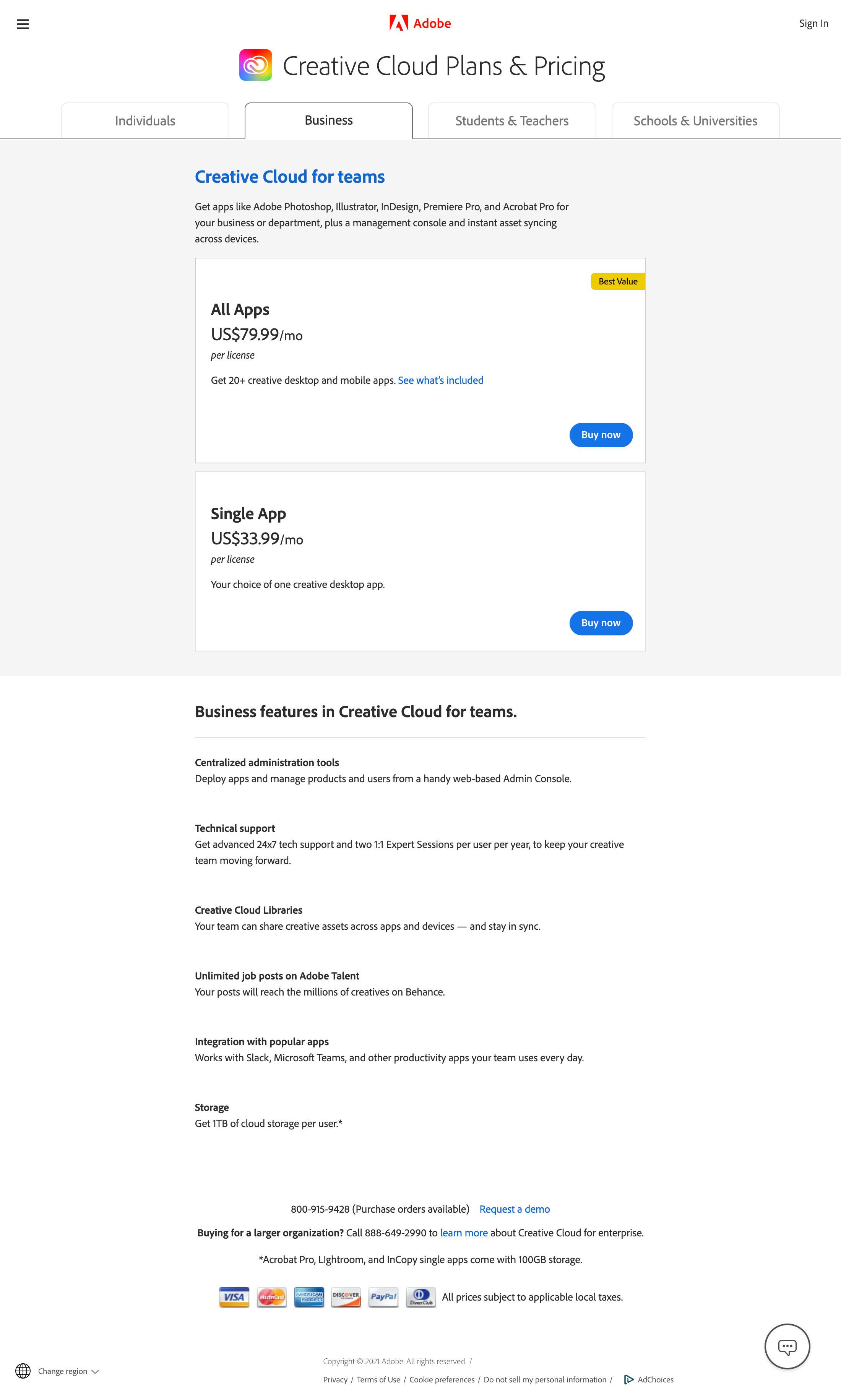 Desktop screenshot of Adobe