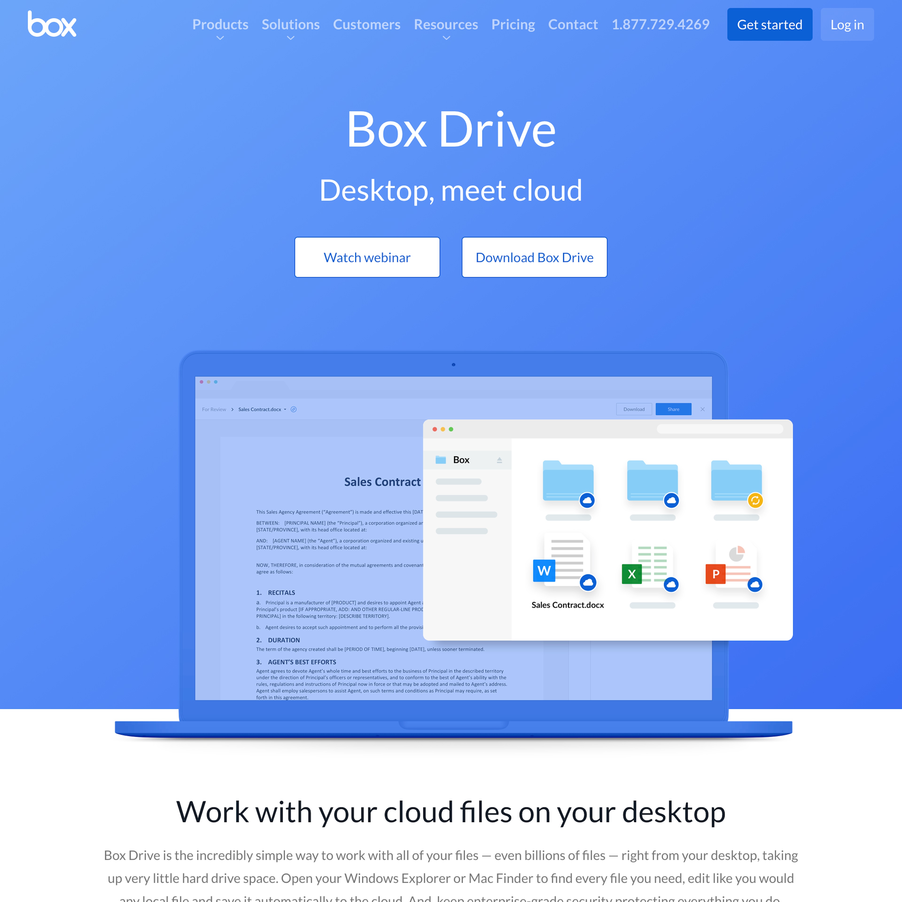 Desktop screenshot of Box