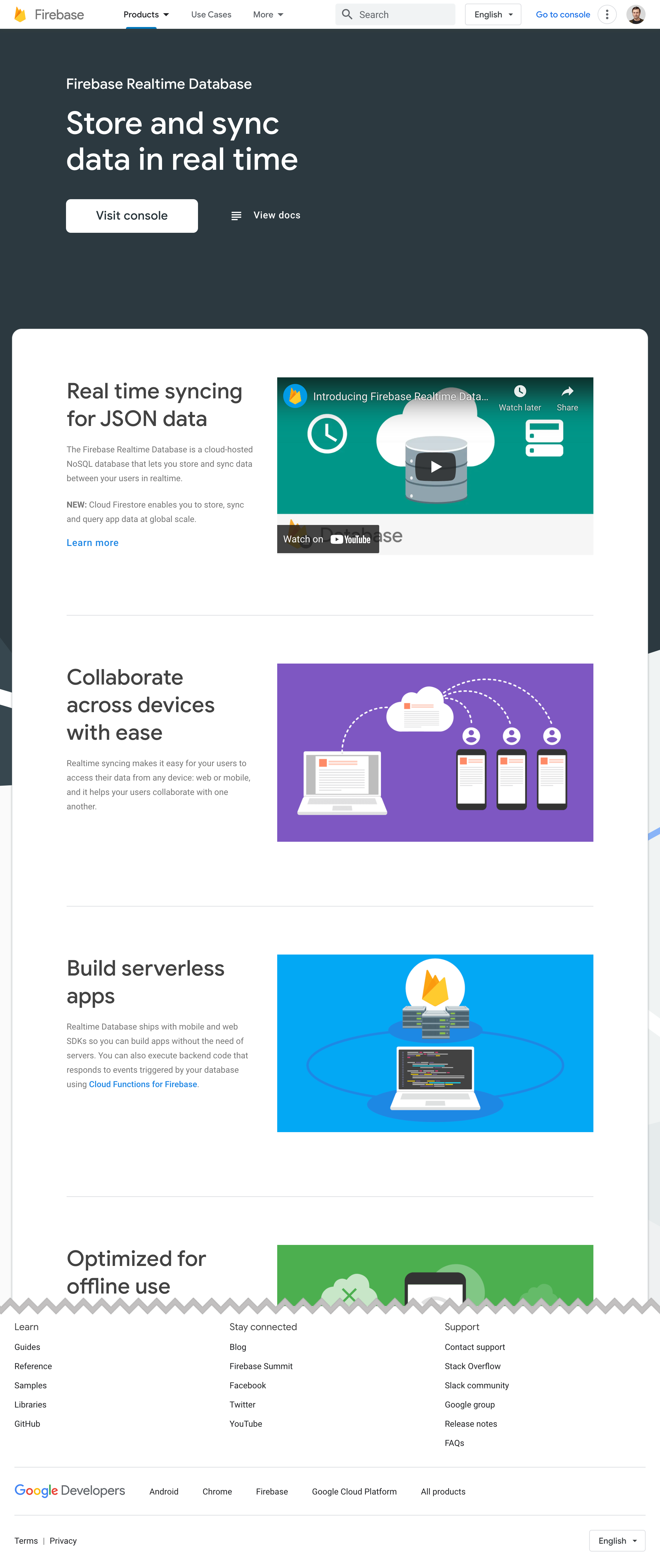 Desktop screenshot of Firebase