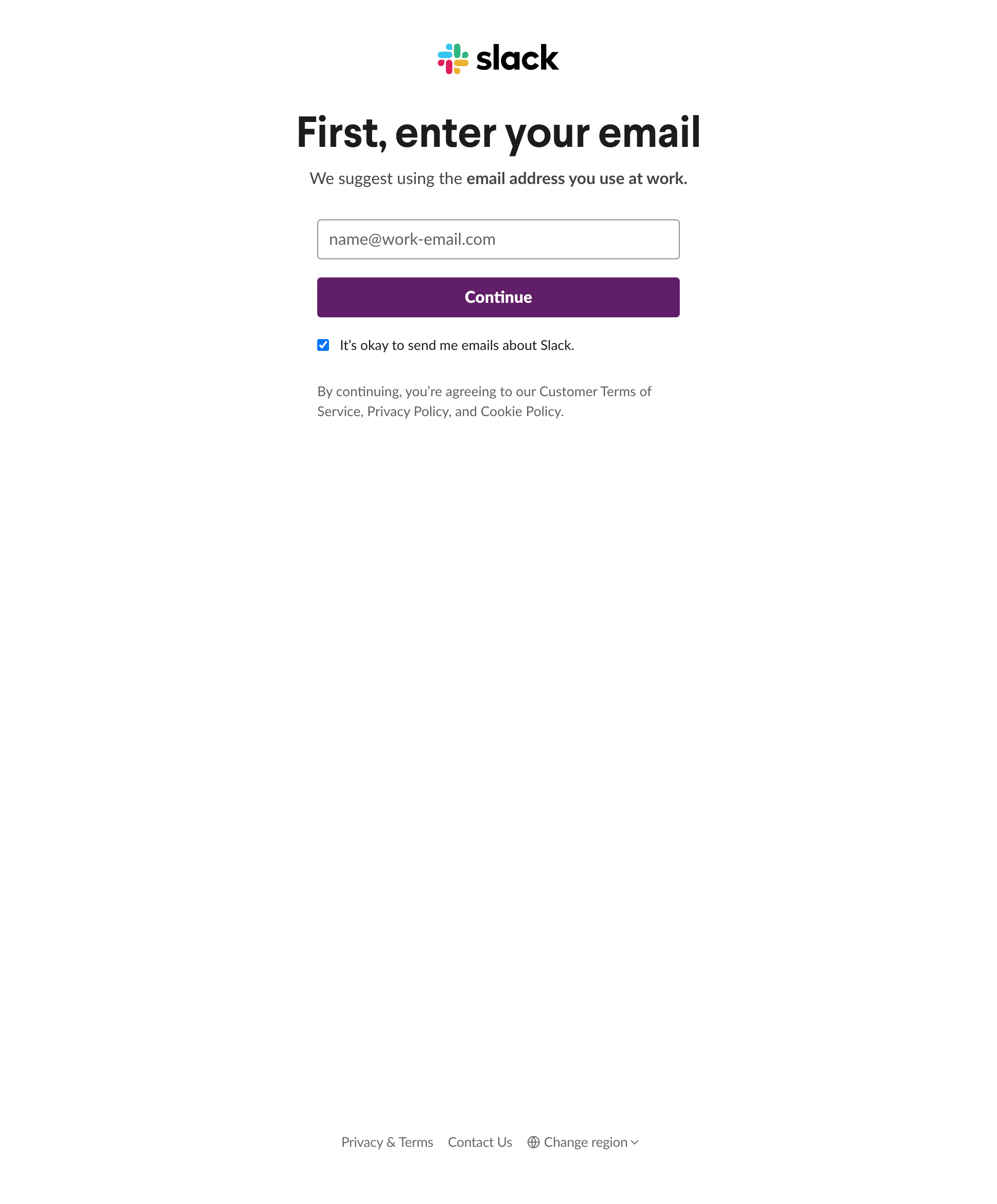 Desktop screenshot of Slack