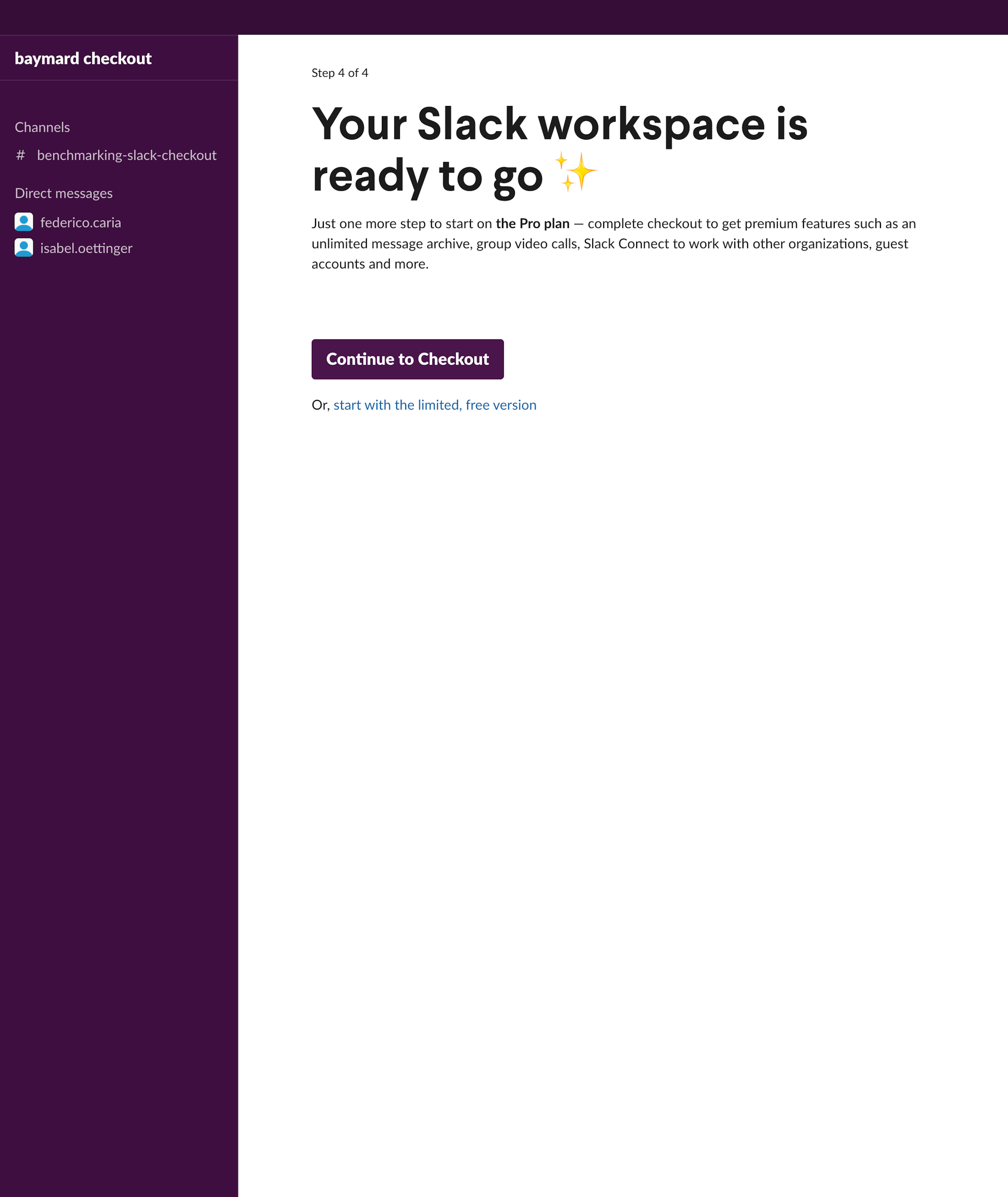 Desktop screenshot of Slack