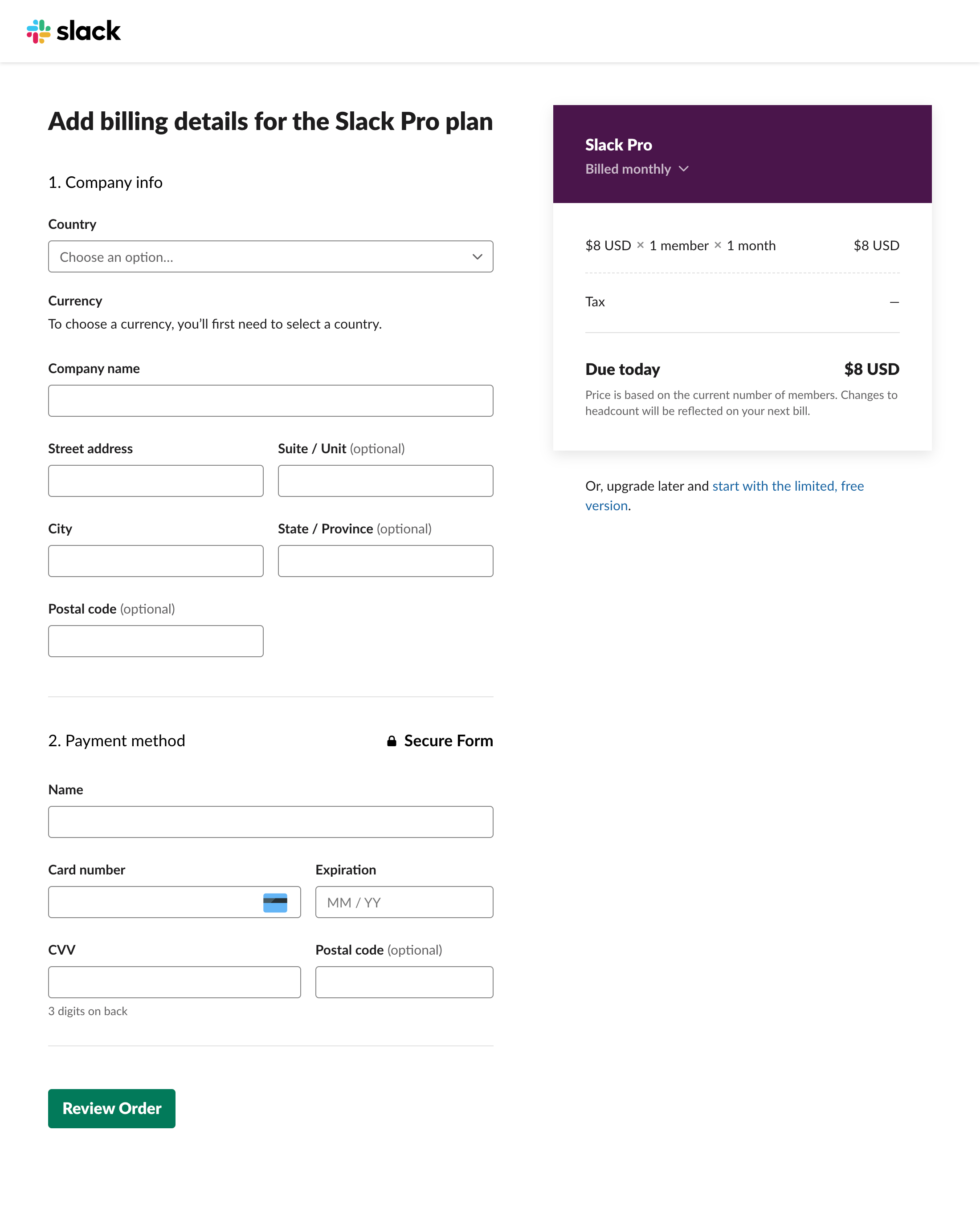 Desktop screenshot of Slack