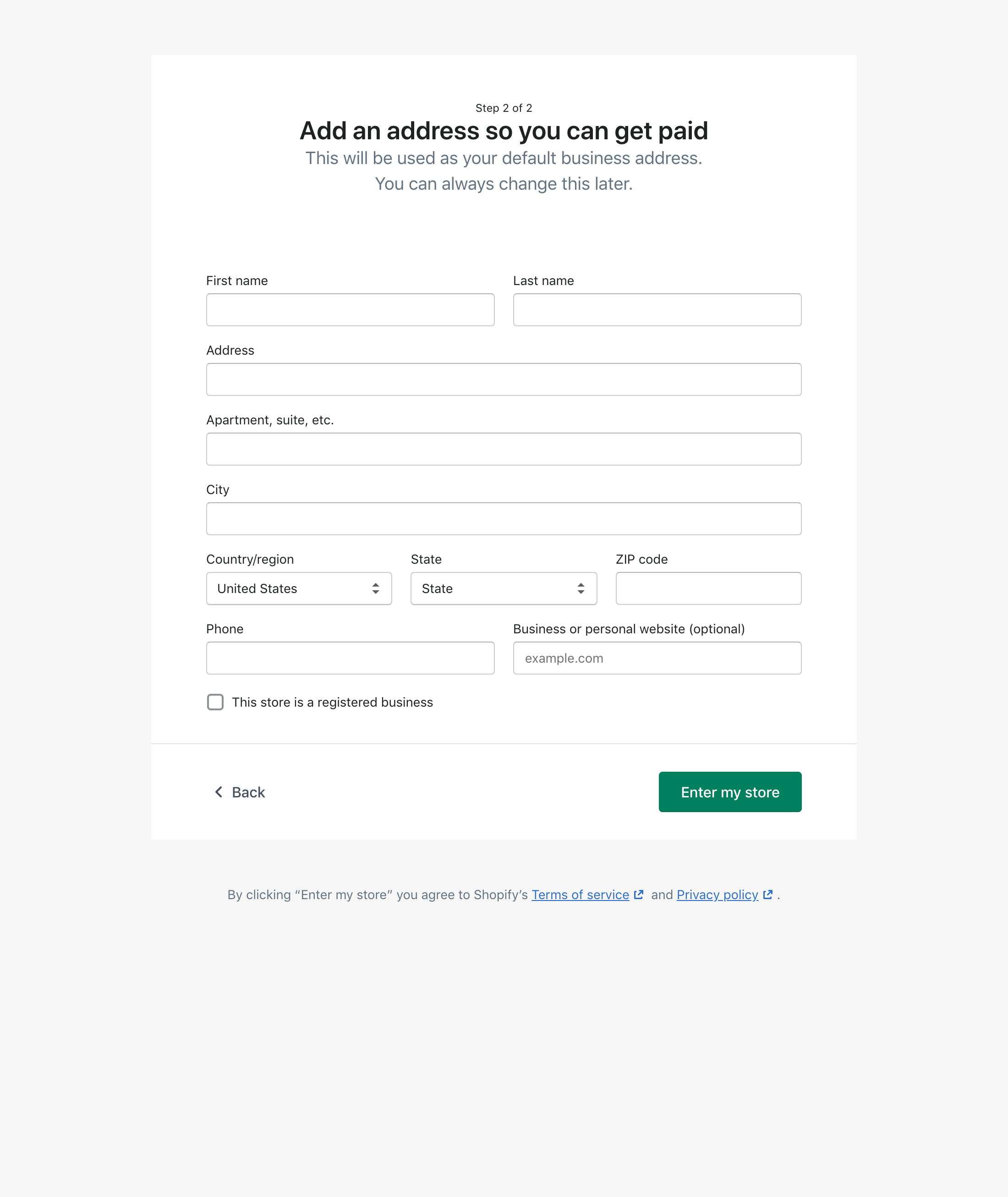Desktop screenshot of Shopify