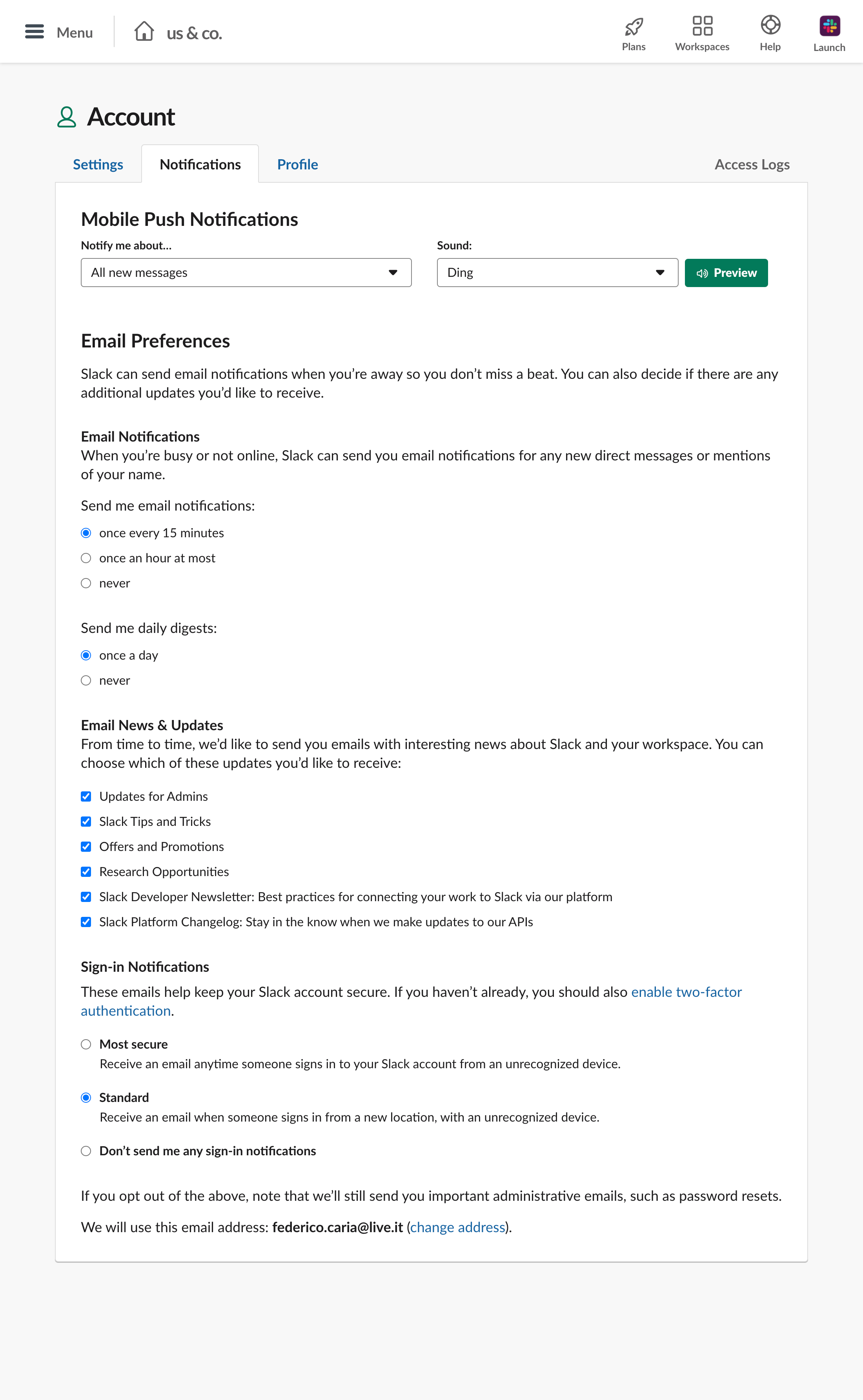 Desktop screenshot of Slack