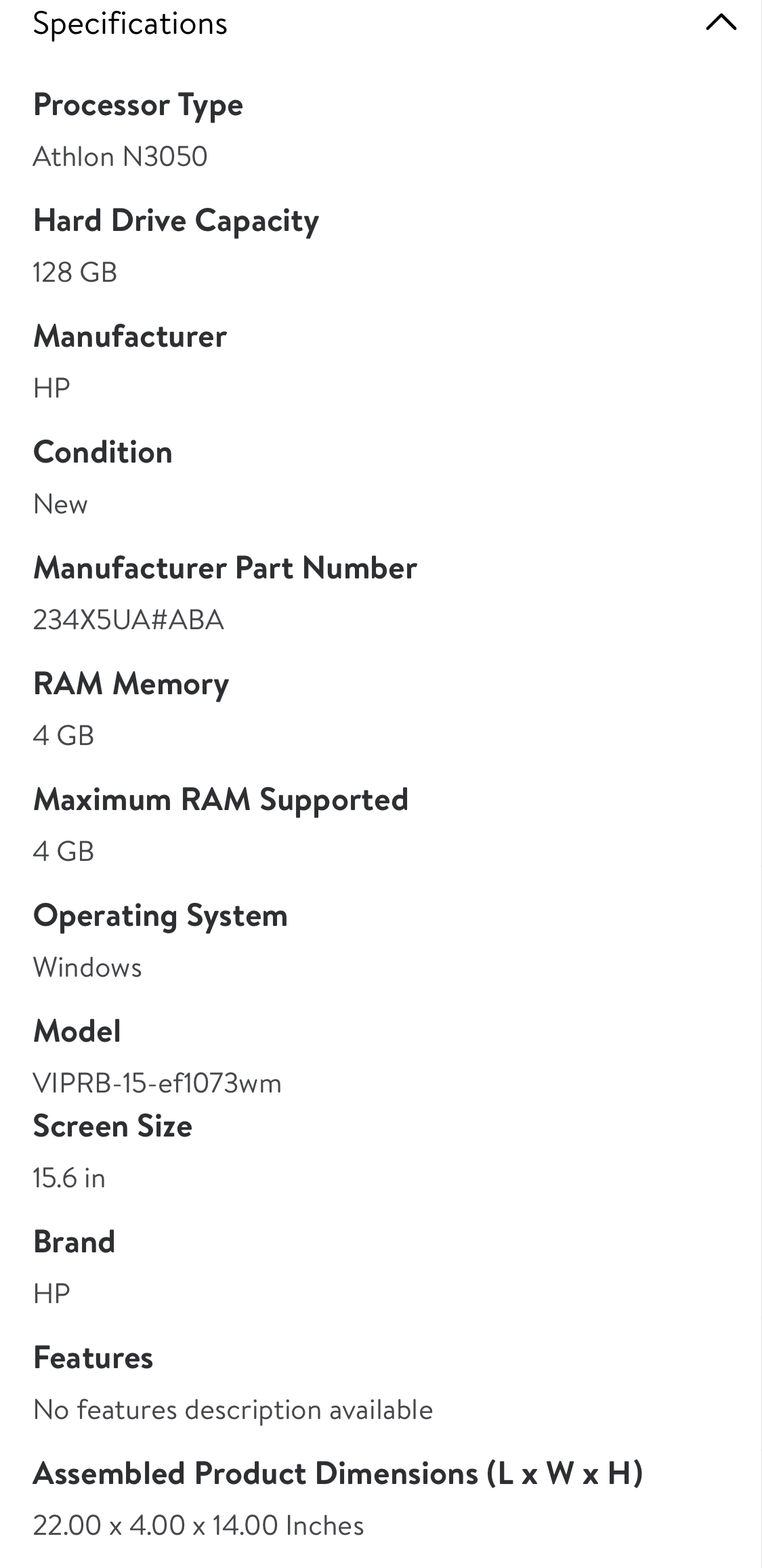 Mobile screenshot of Walmart