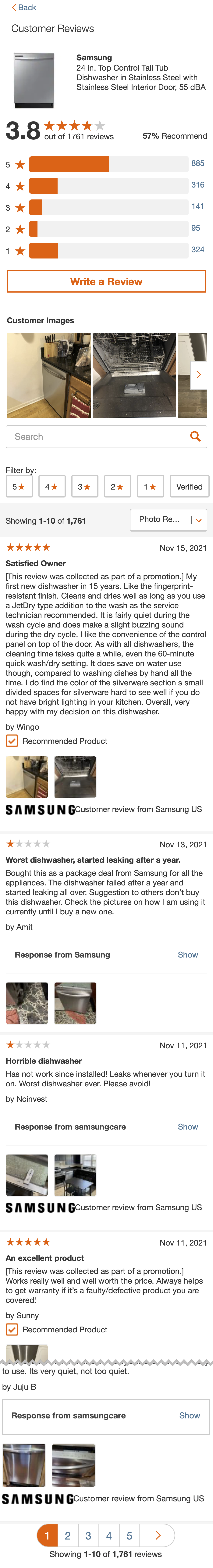 Mobile screenshot of Home Depot