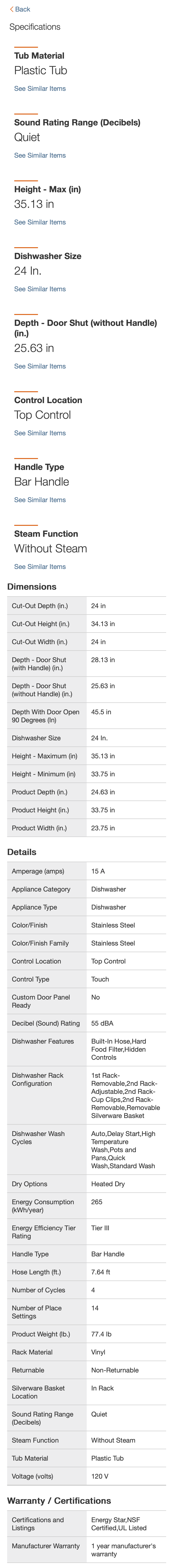 Mobile screenshot of Home Depot