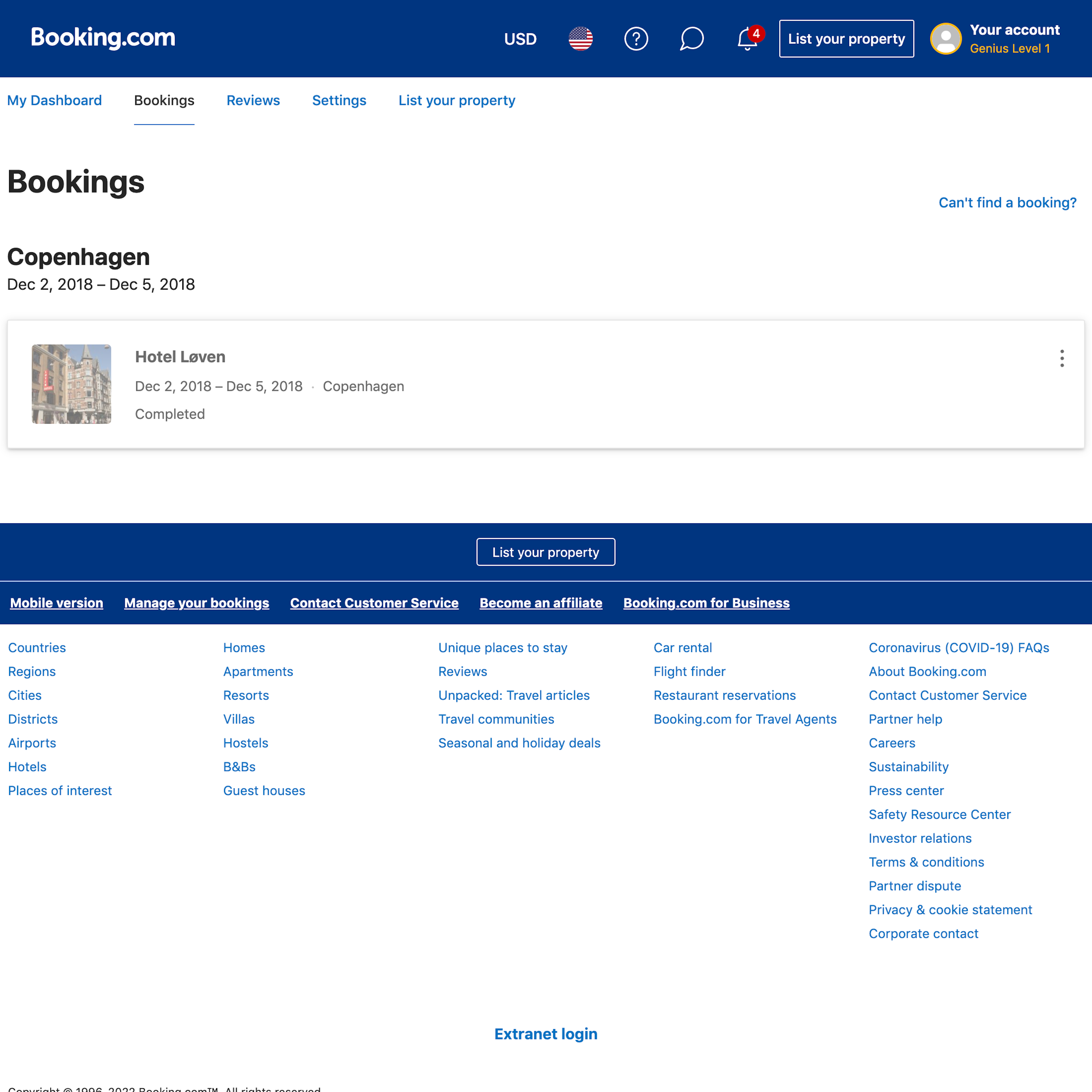 Desktop screenshot of Booking.com