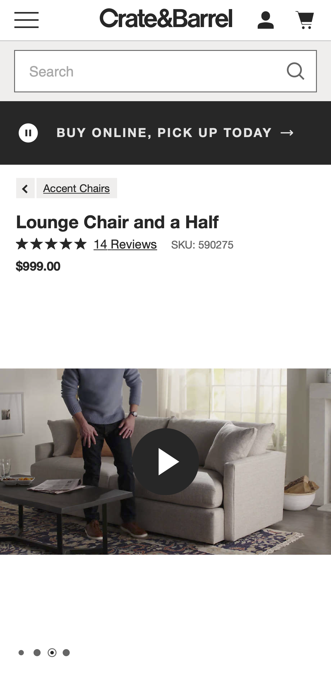 Mobile screenshot of Crate & Barrel