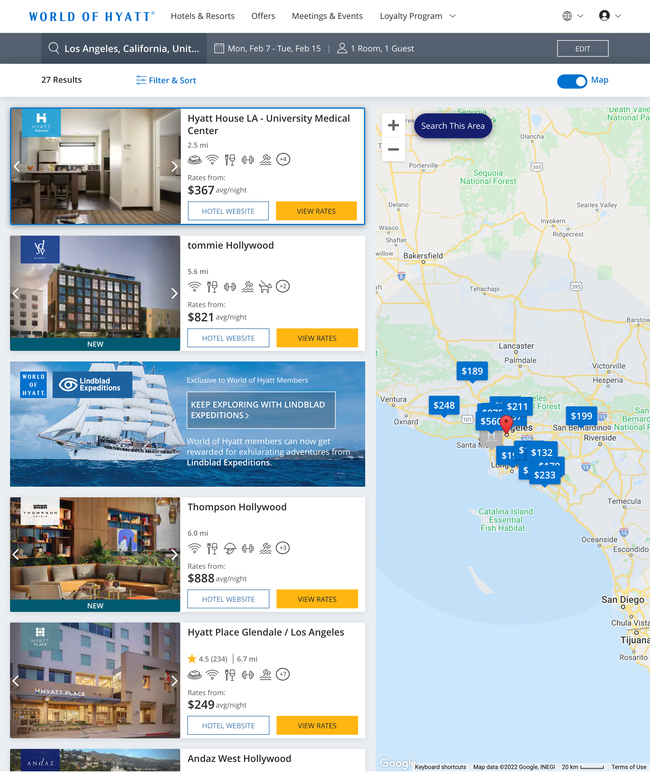 Desktop screenshot of Hyatt