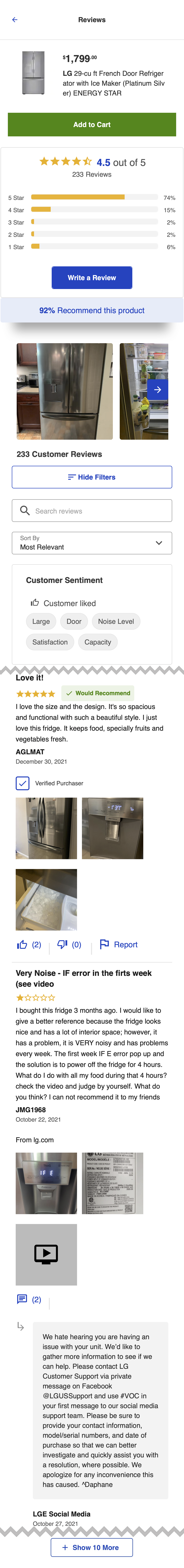Mobile screenshot of Lowe’s