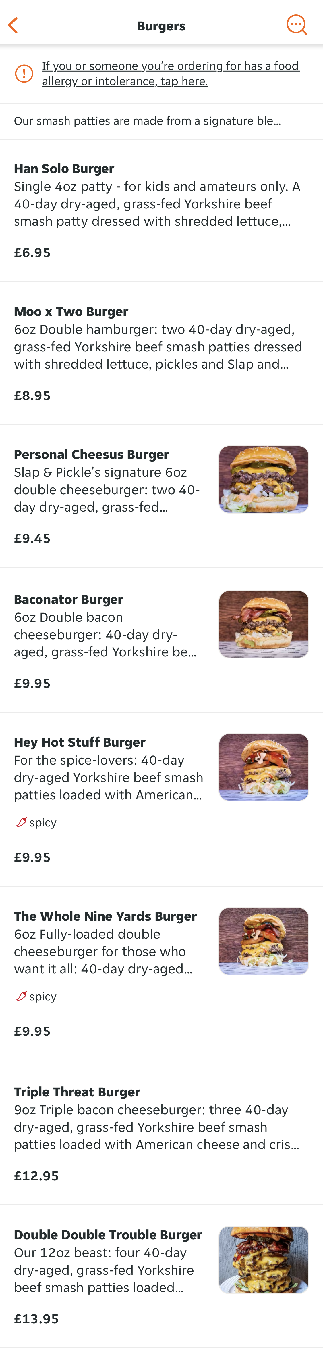 Mobile screenshot of Just Eat