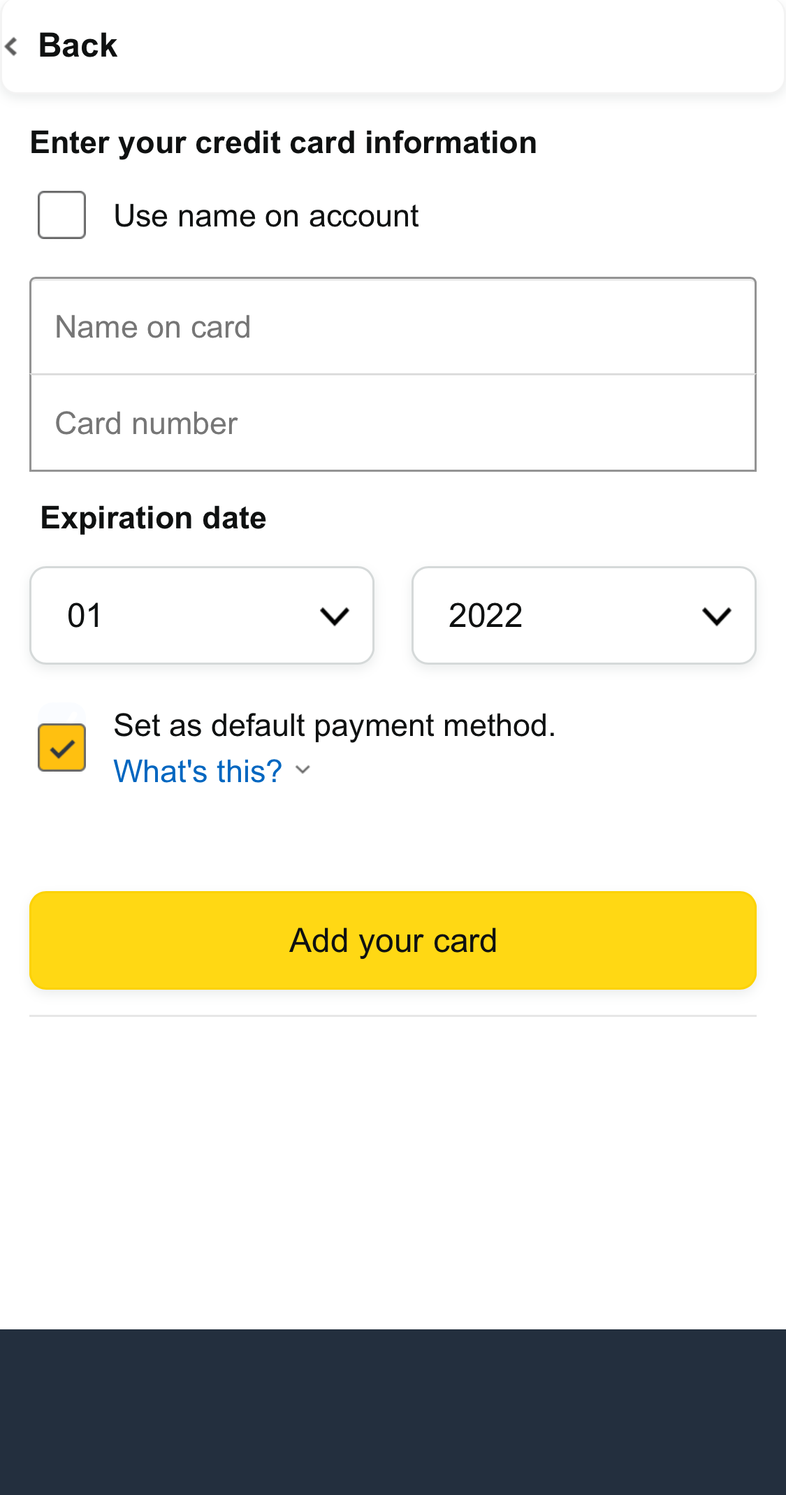 Mobile screenshot of Amazon
