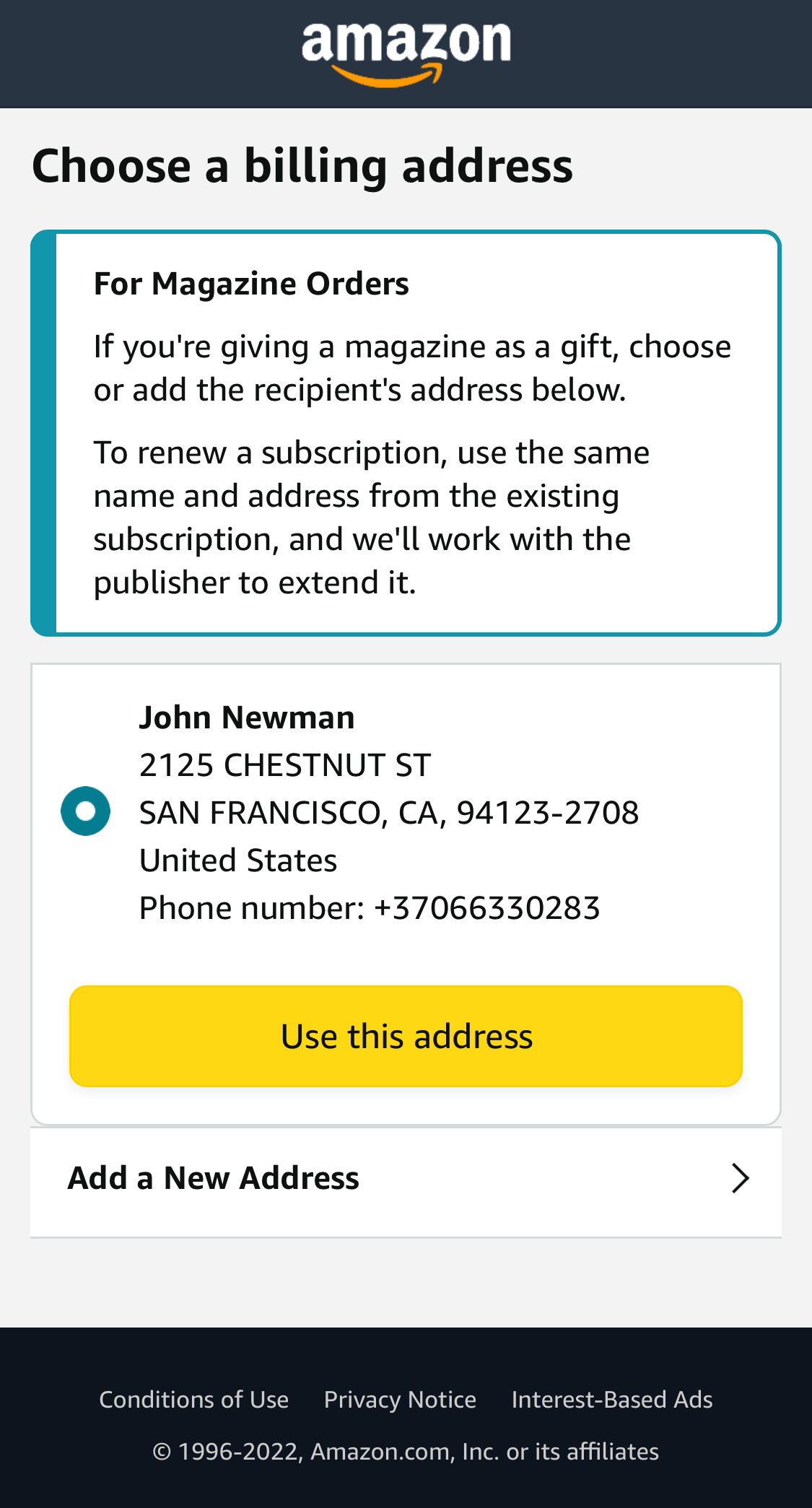 Mobile screenshot of Amazon