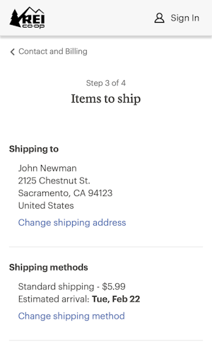 593 ‘Shipping Address’ Design Examples – Baymard Institute