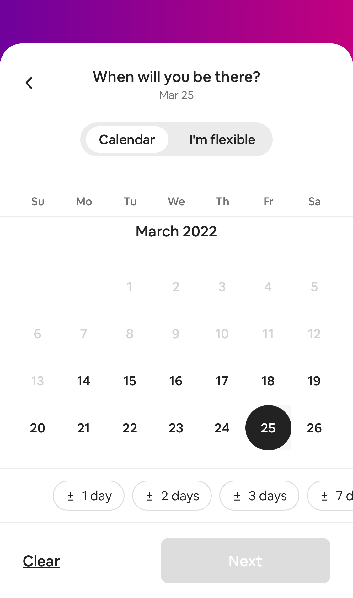 Mobile screenshot of Airbnb