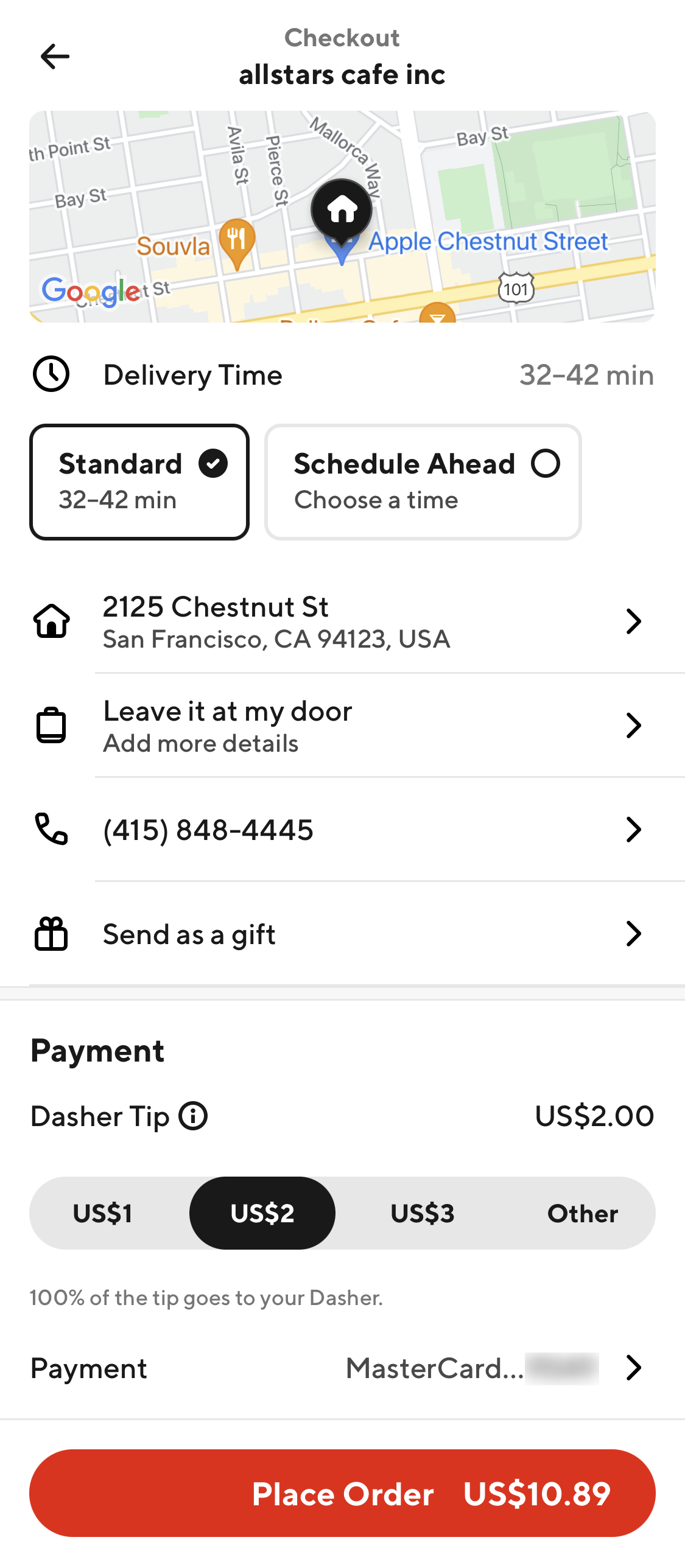 DoorDash’s App Review Order 225 of 561 Review Order Examples