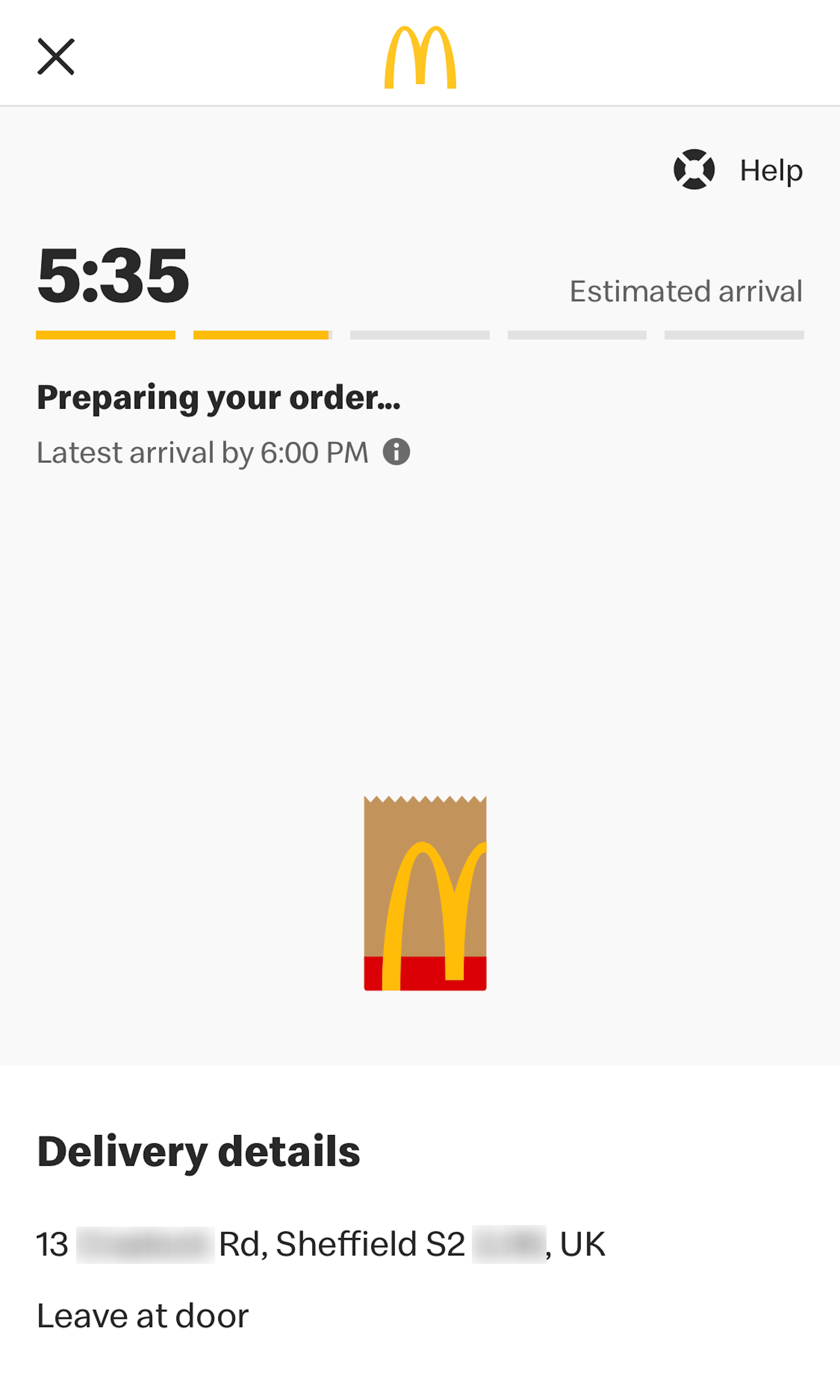 Mobile screenshot of McDonalds