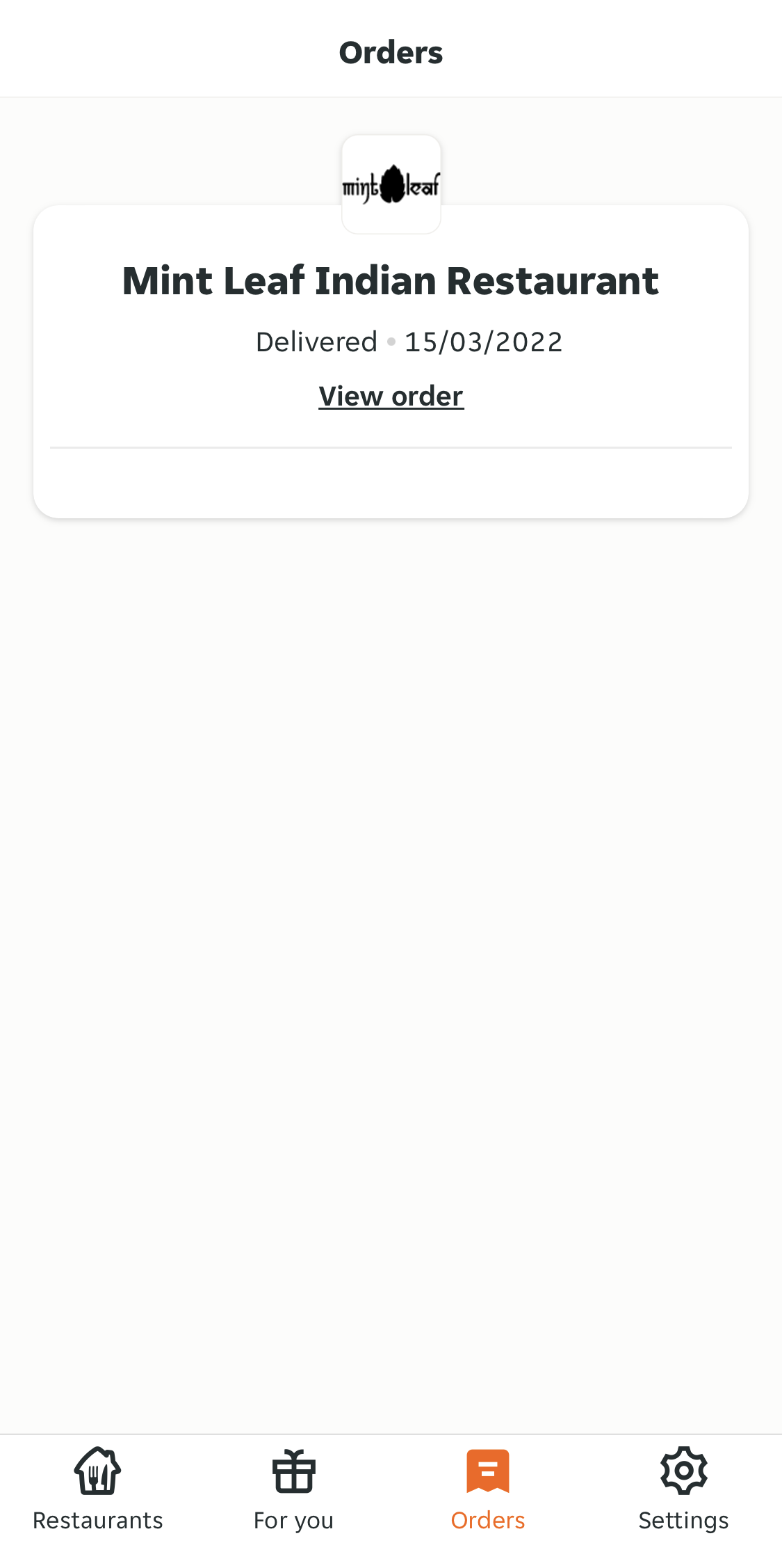 Mobile screenshot of Just Eat