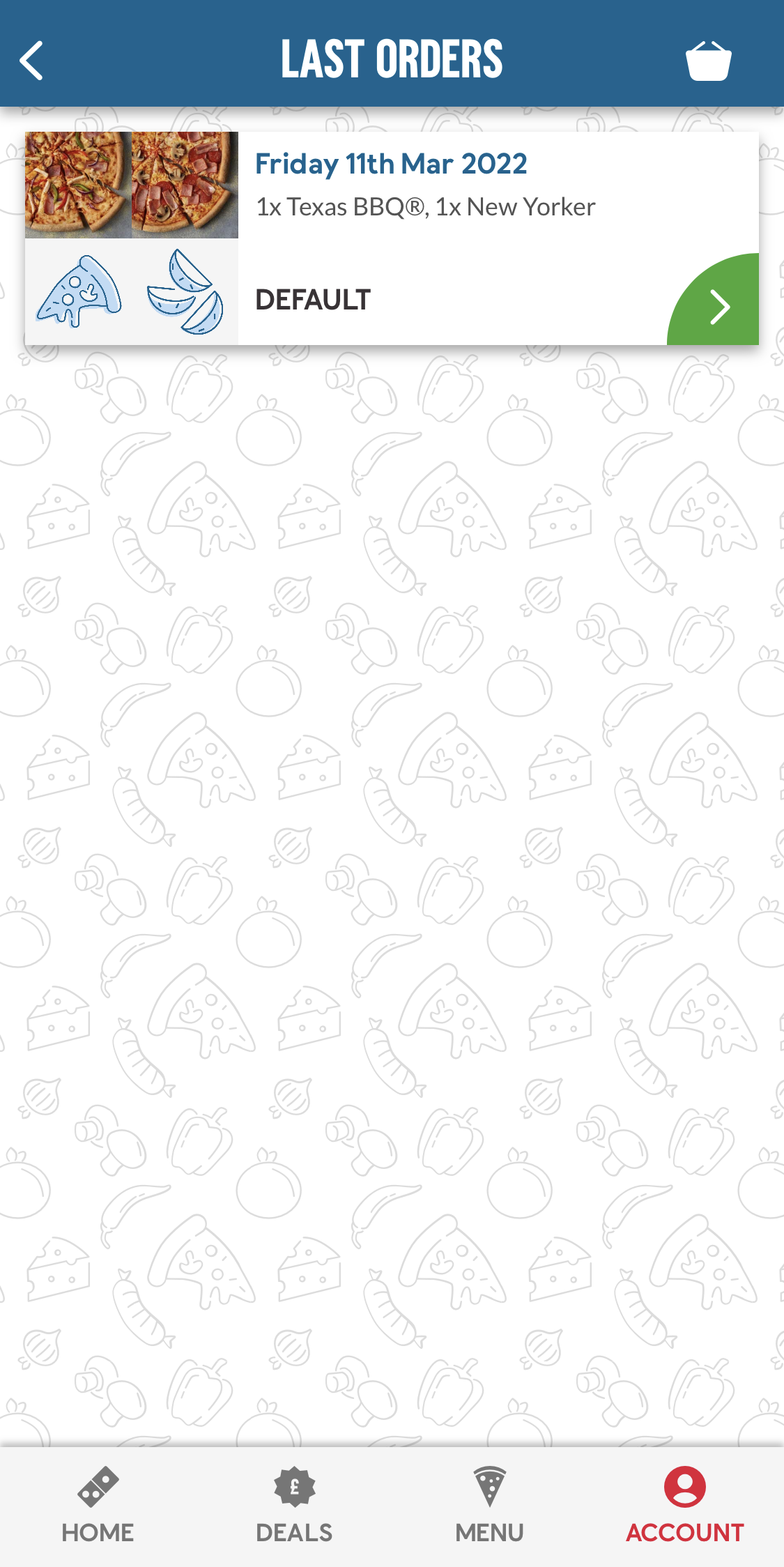 Mobile screenshot of Domino’s Pizza