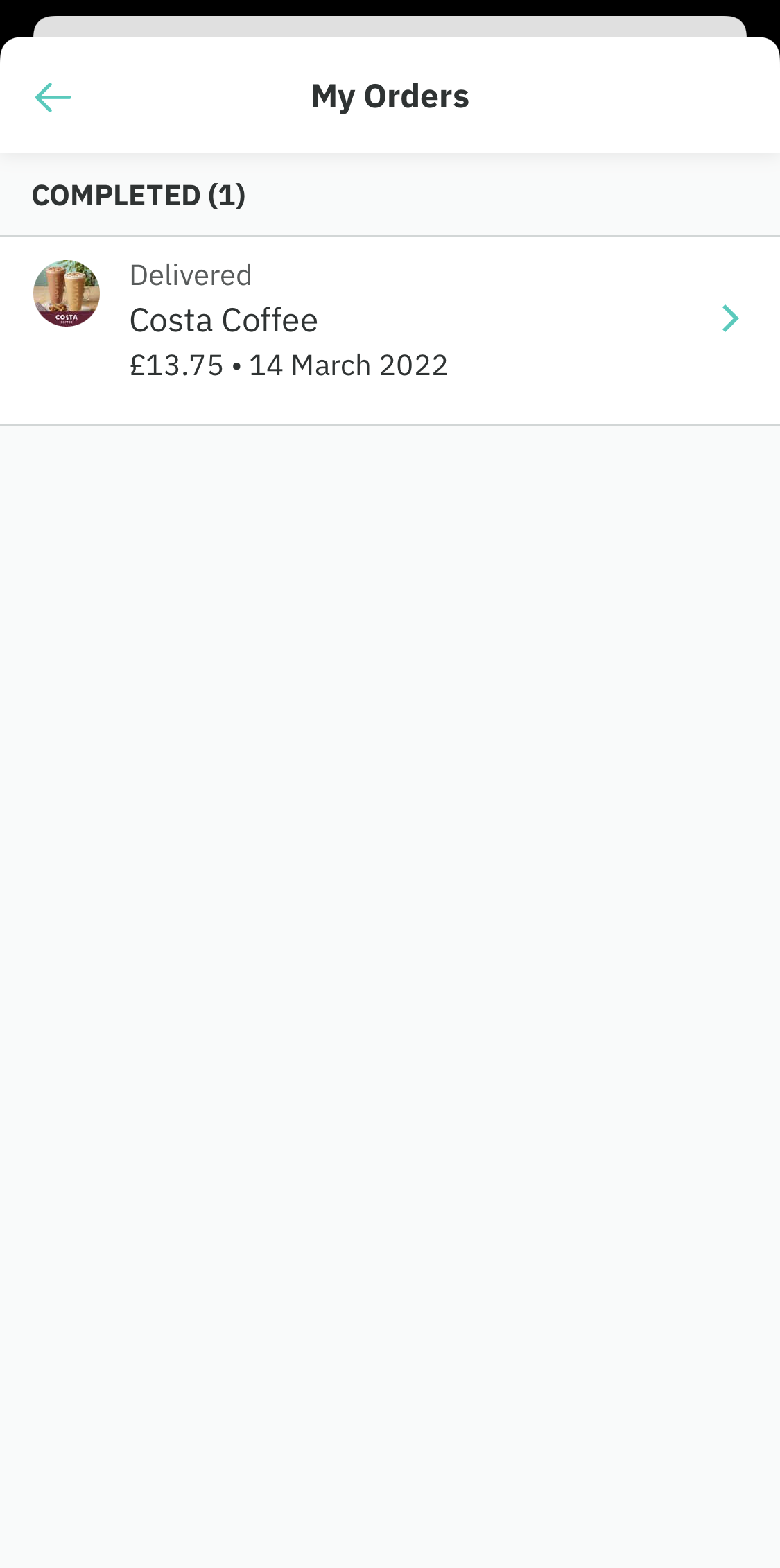 Mobile screenshot of Deliveroo