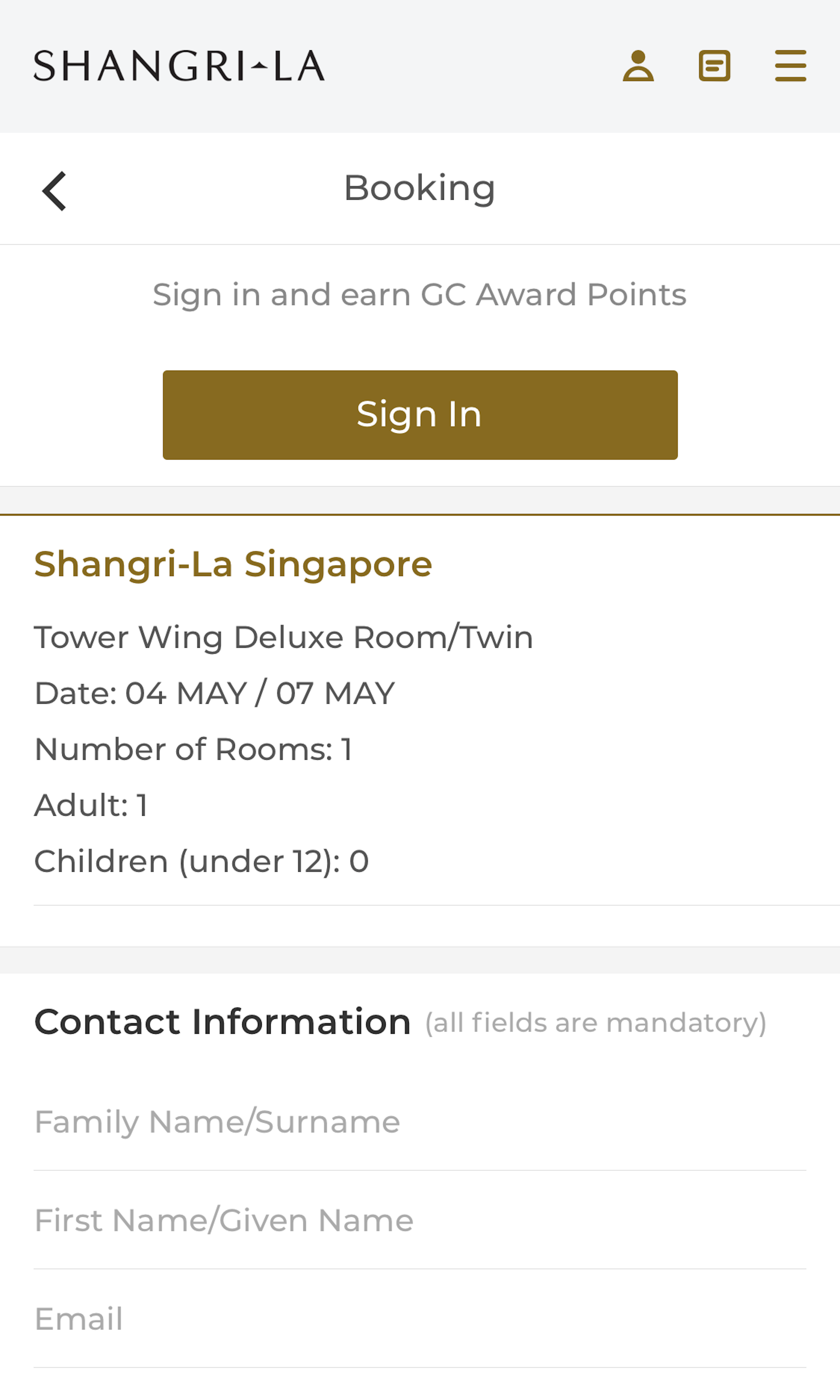 Mobile screenshot of Shangri-La