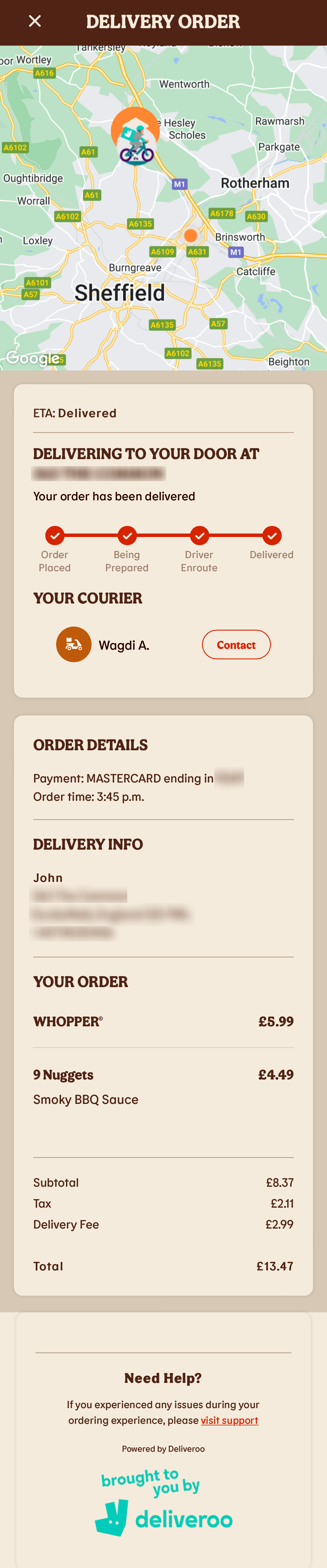 Mobile screenshot of Burger King