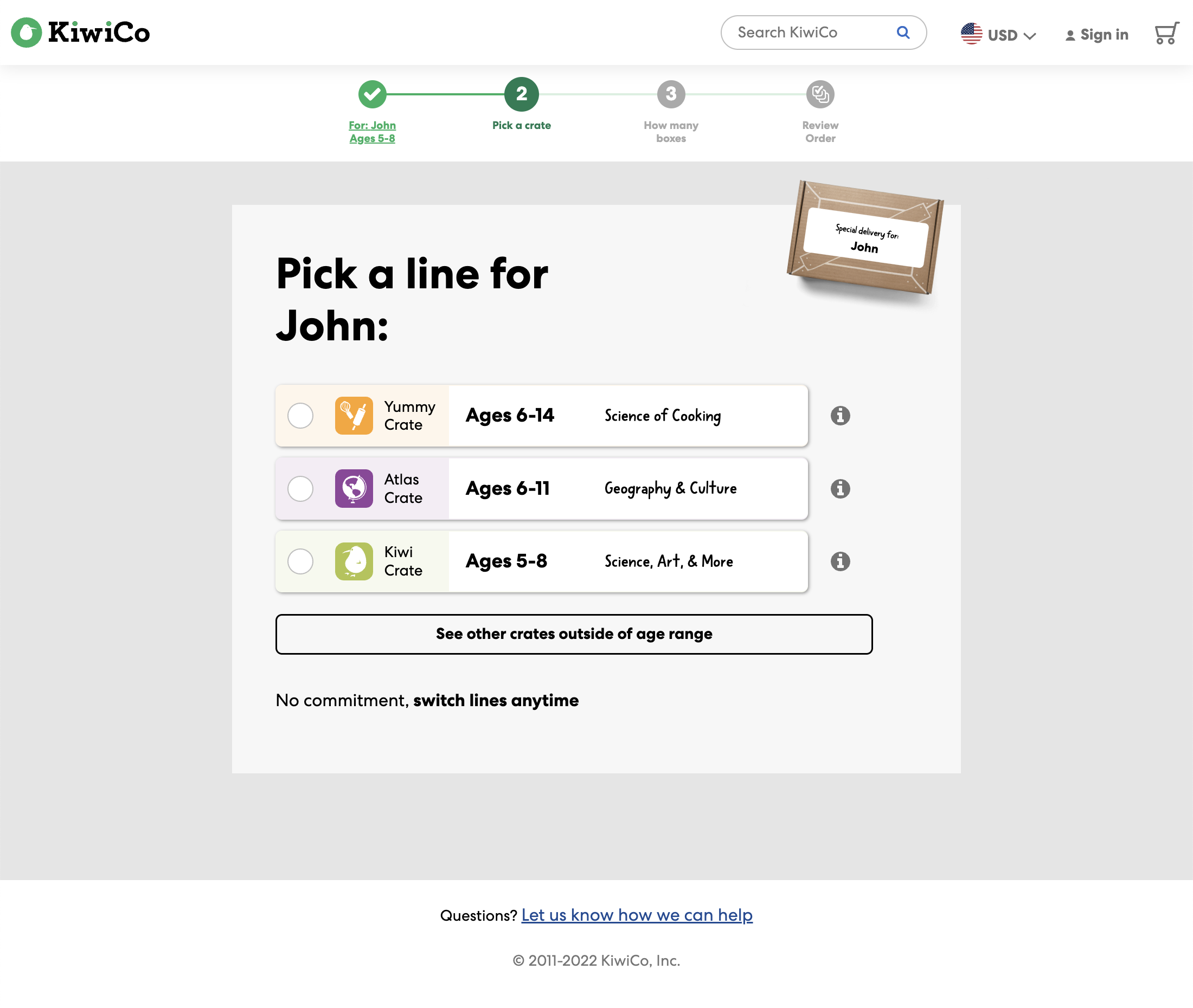 Desktop screenshot of KiwiCo