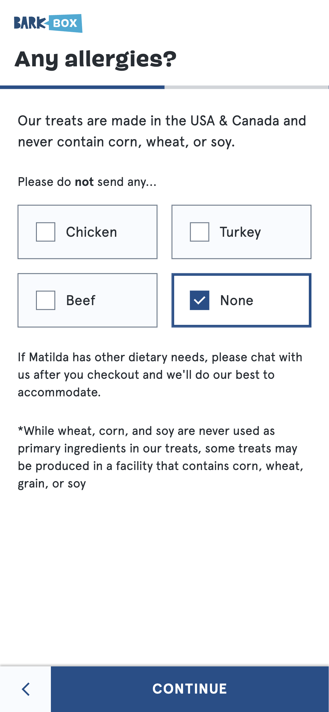 Mobile screenshot of BarkBox