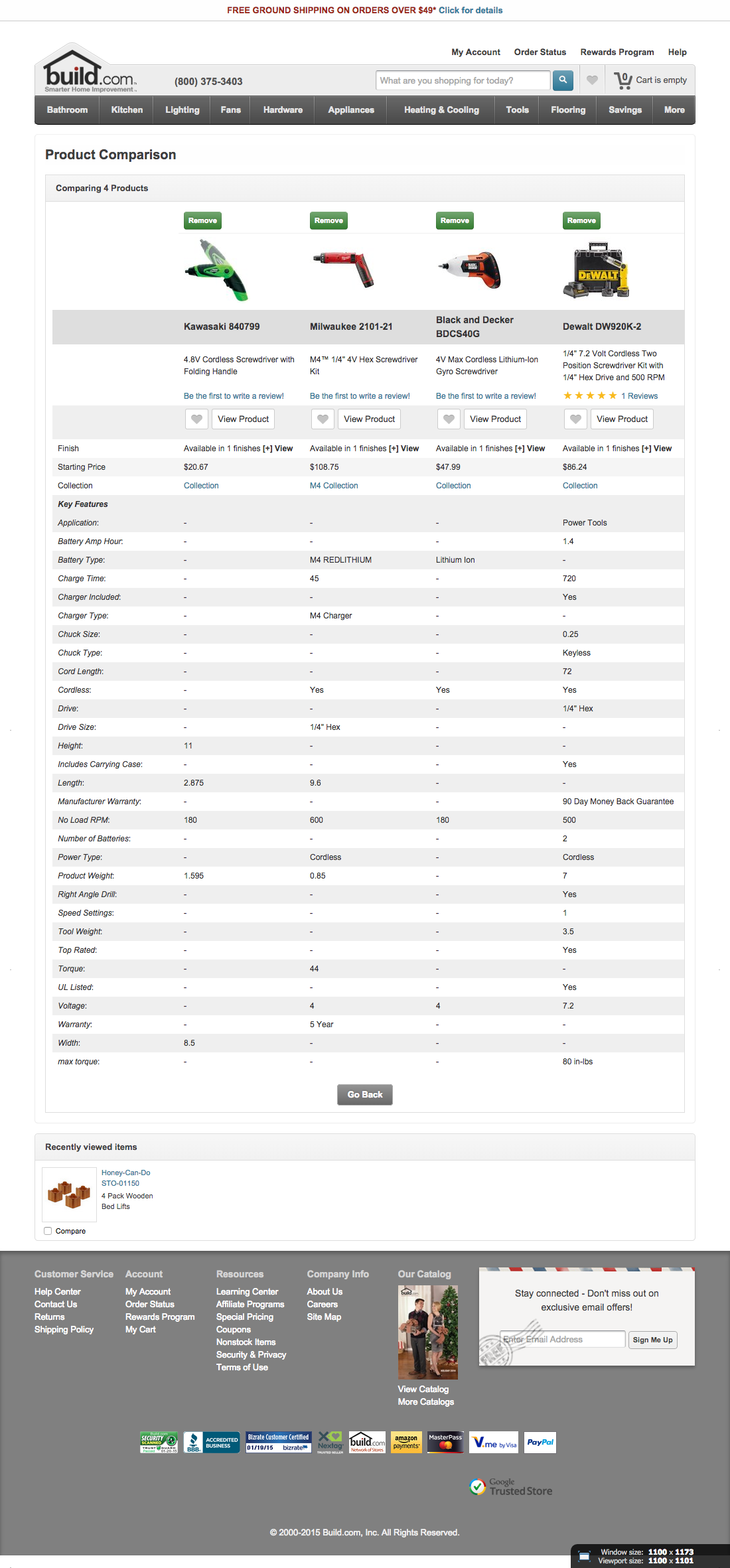 Desktop screenshot of Build.com