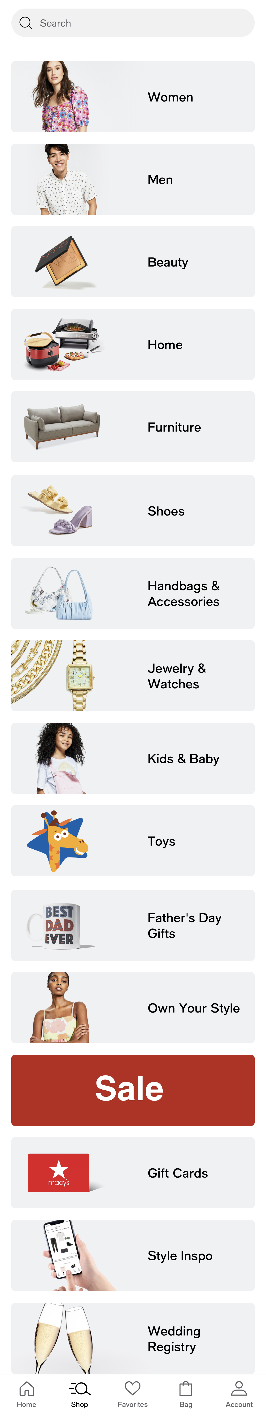 Mobile screenshot of Macy’s