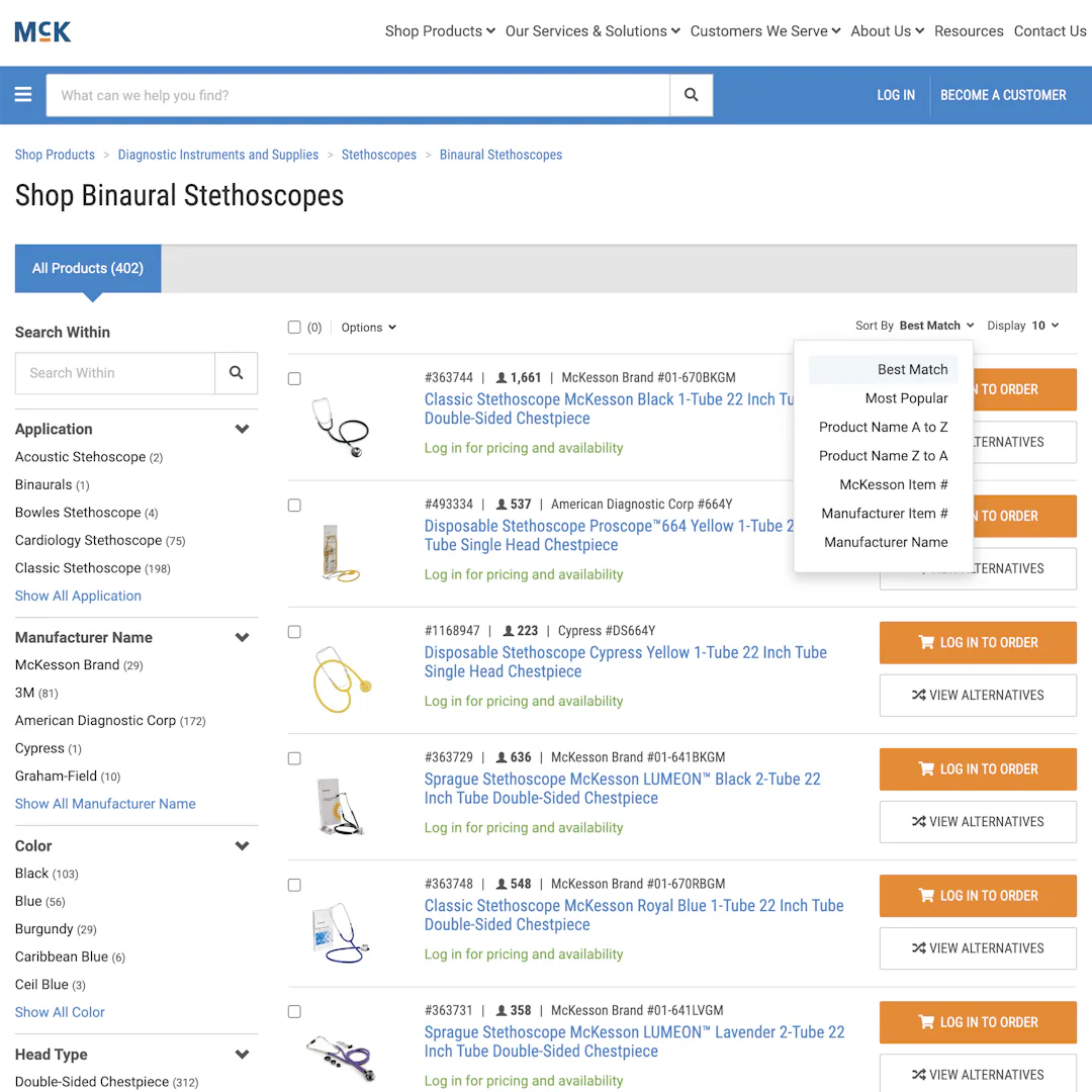 Mckesson UX Case Study – Baymard Institute