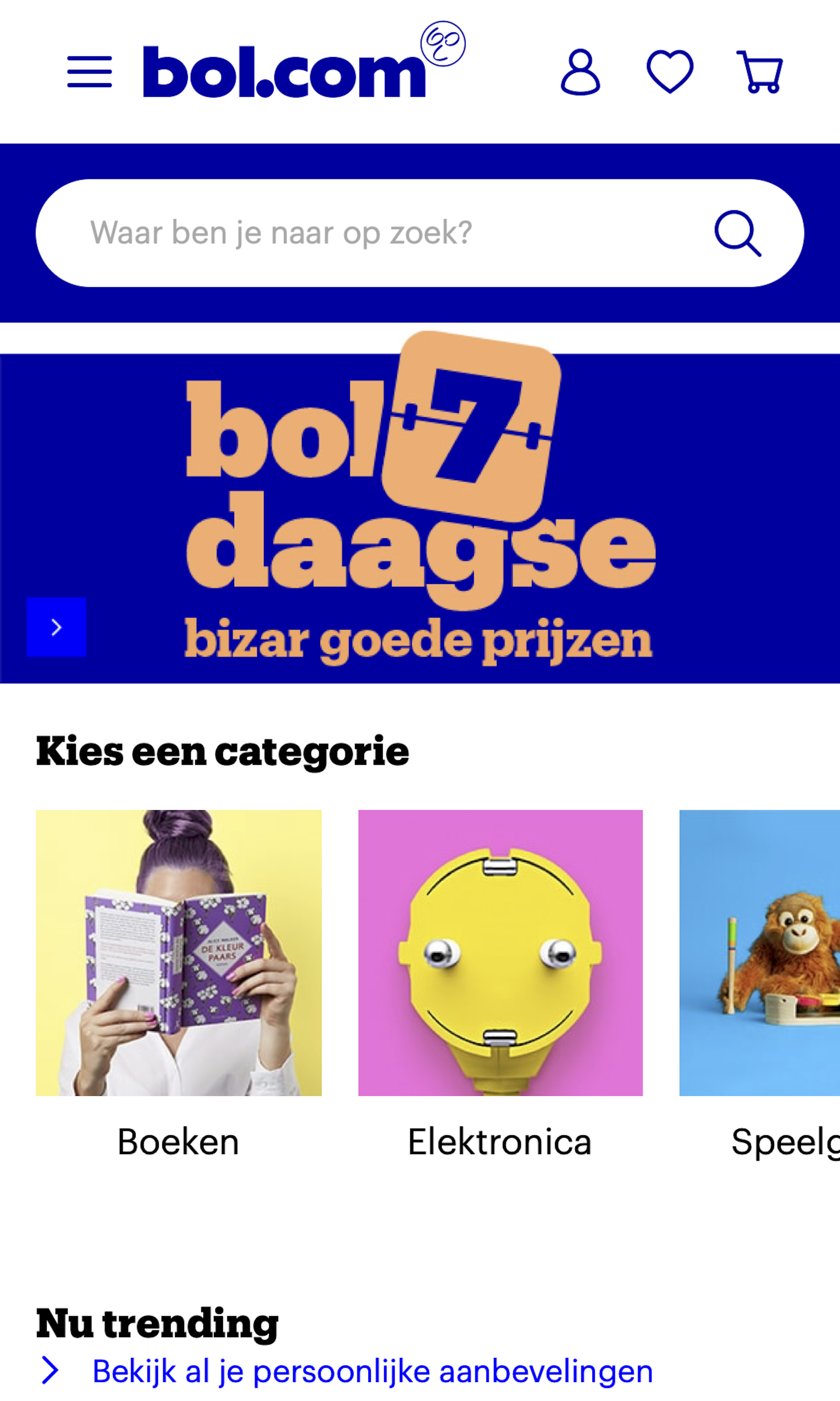Mobile screenshot of Bol.com
