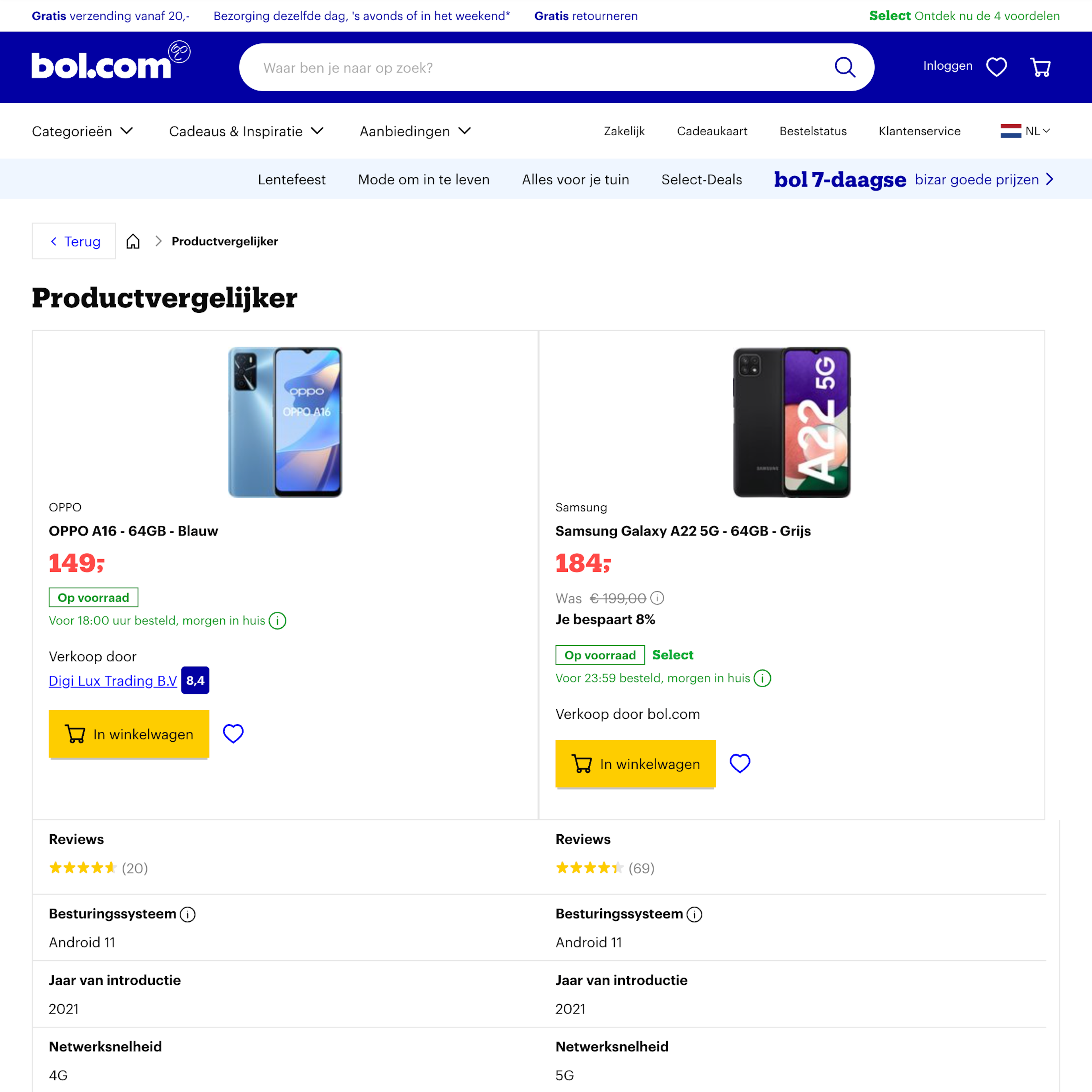Desktop screenshot of Bol.com