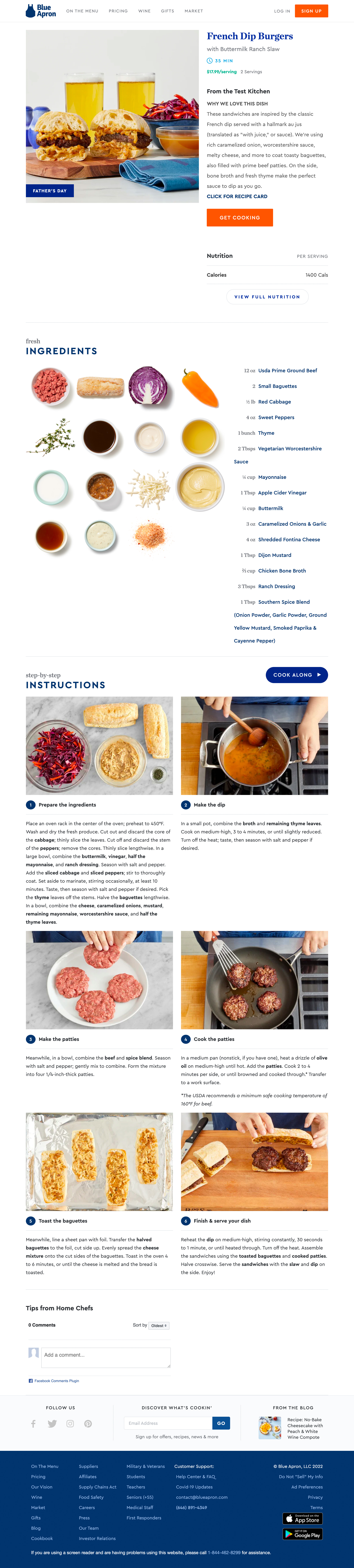 Desktop screenshot of Blue Apron