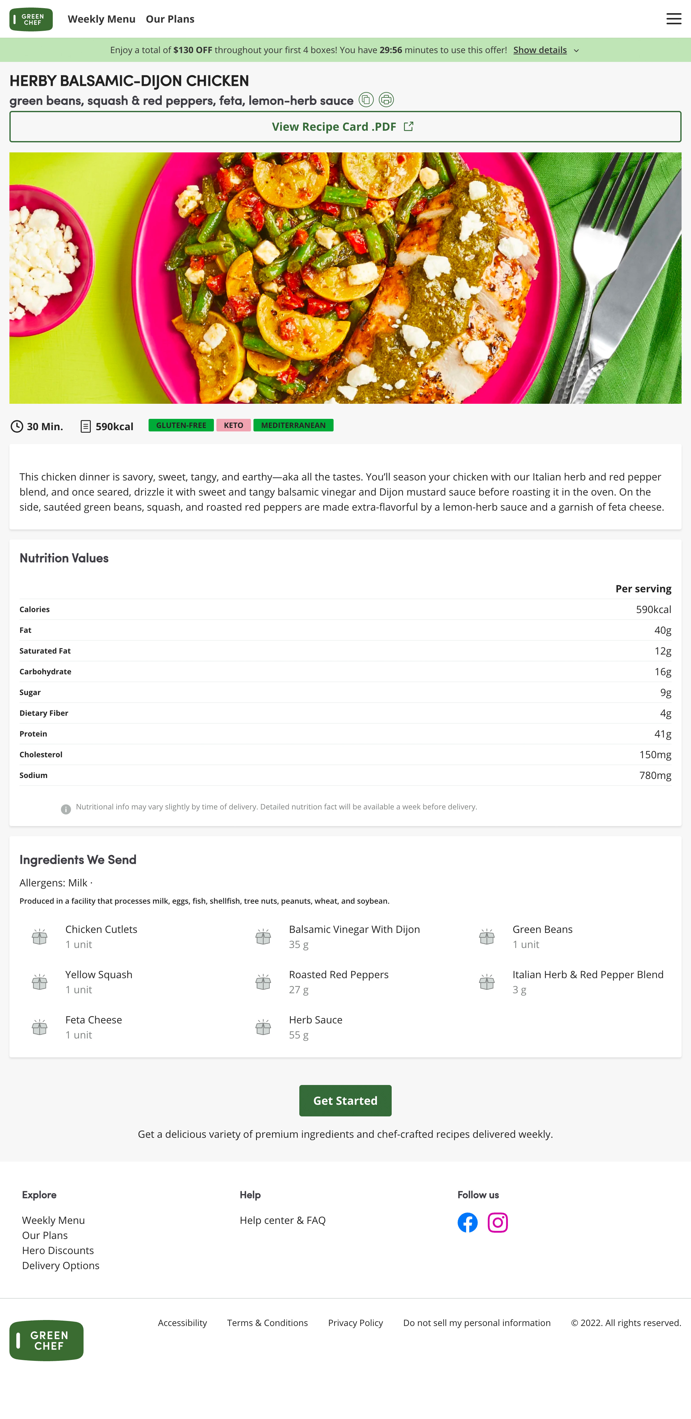 Desktop screenshot of Green Chef