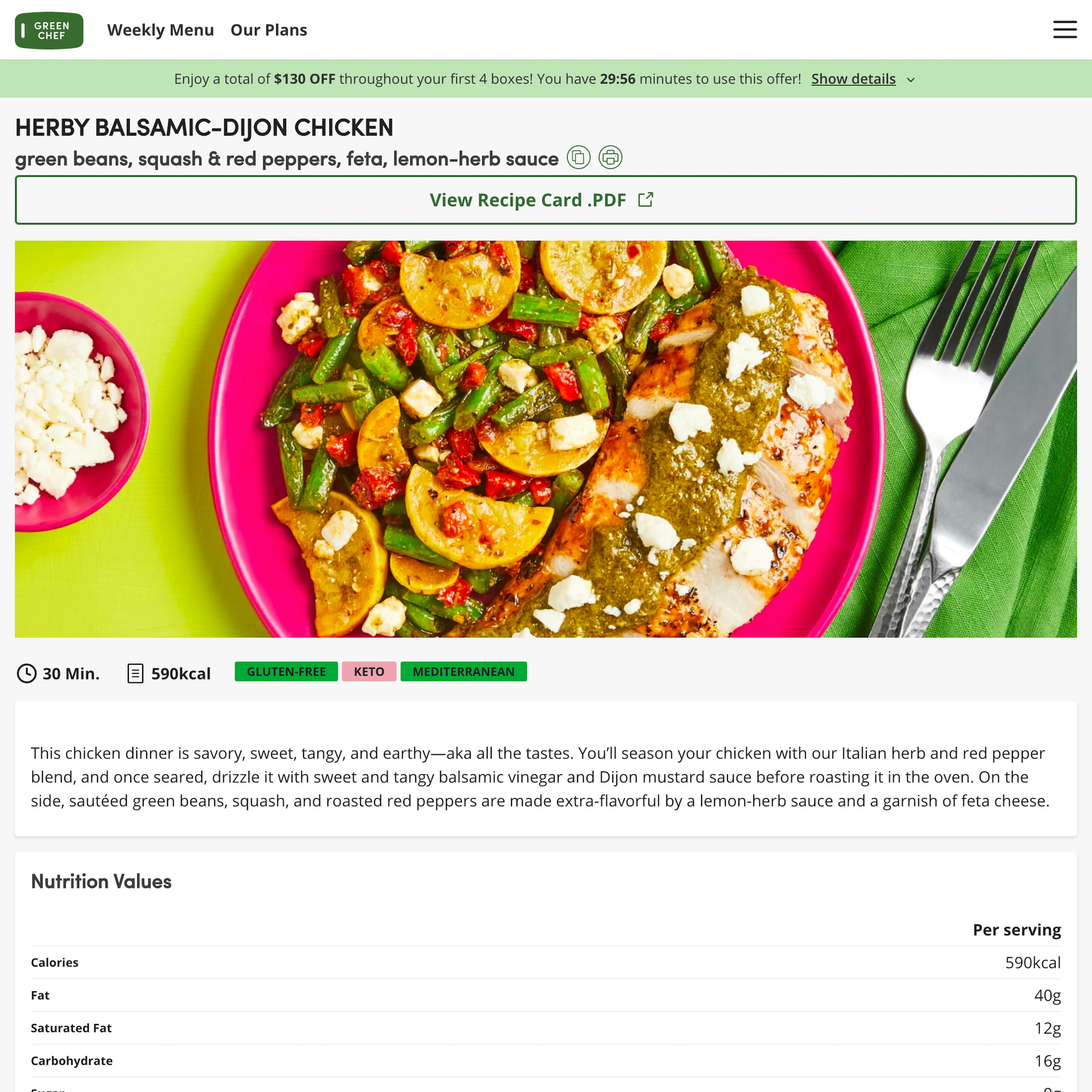 Desktop screenshot of Green Chef