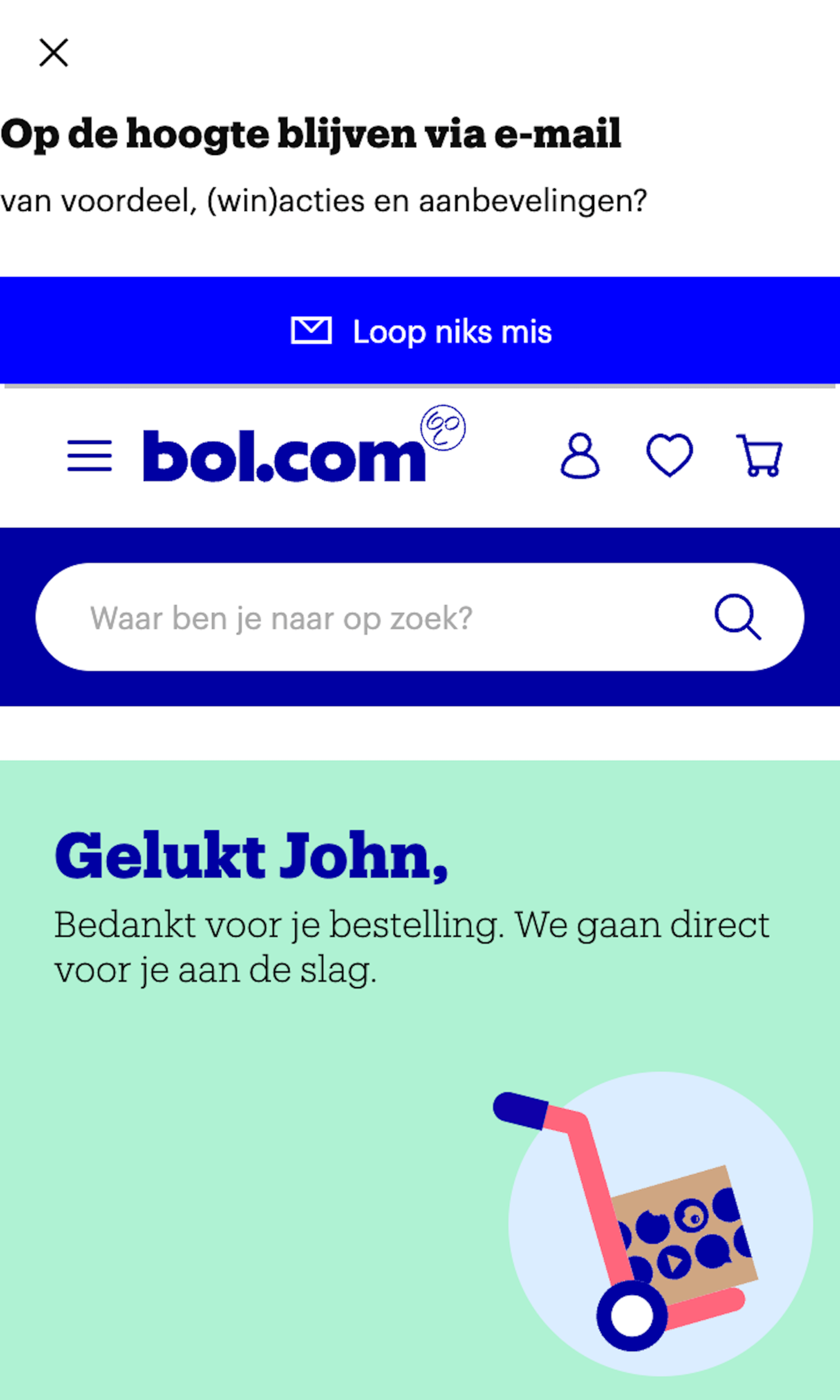 Mobile screenshot of Bol.com