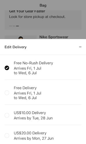 Mobile screenshot of Nike