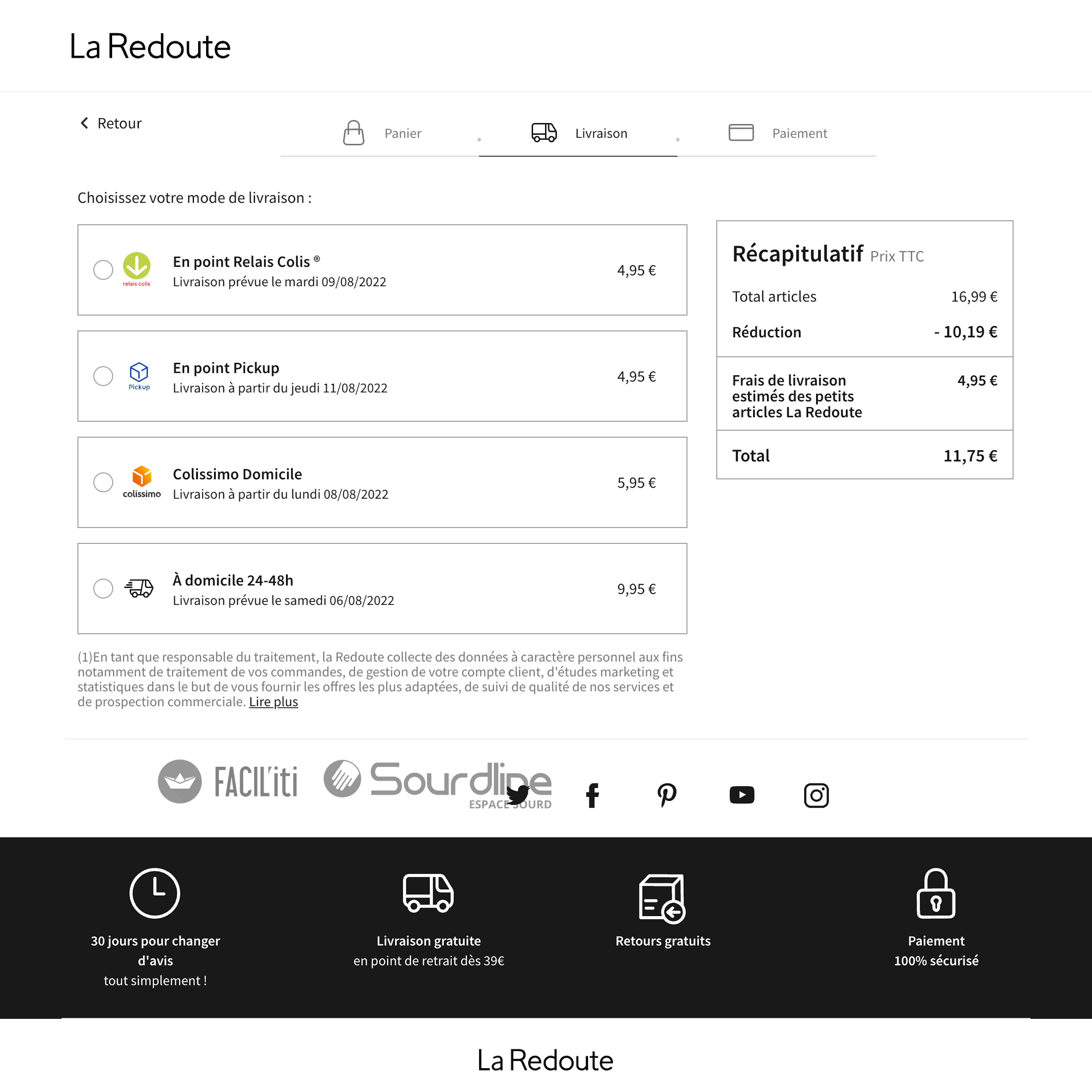 Desktop screenshot of La Redoute