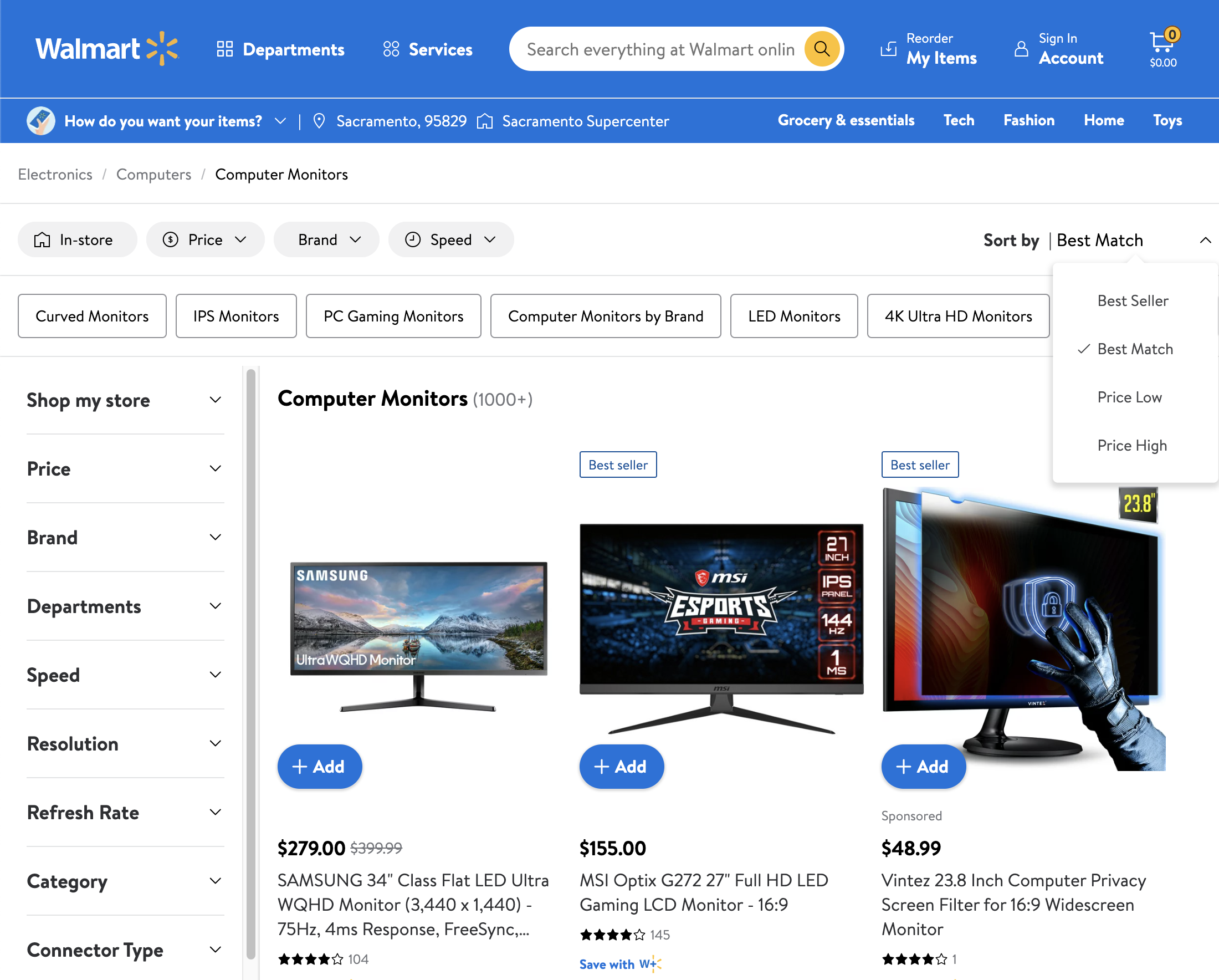 Desktop screenshot of Walmart