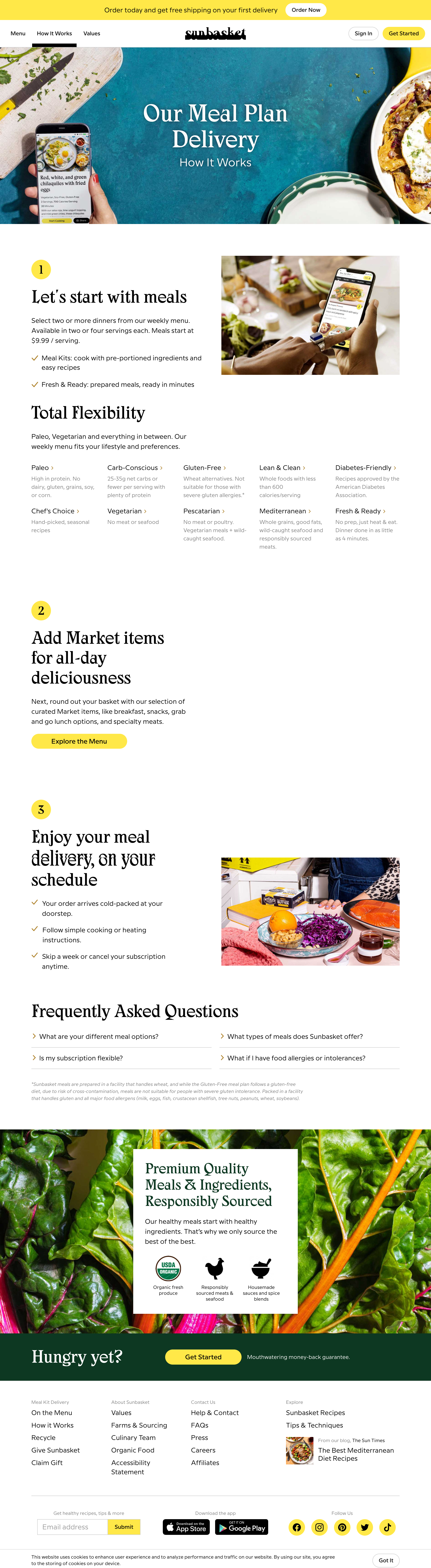 Desktop screenshot of Sunbasket