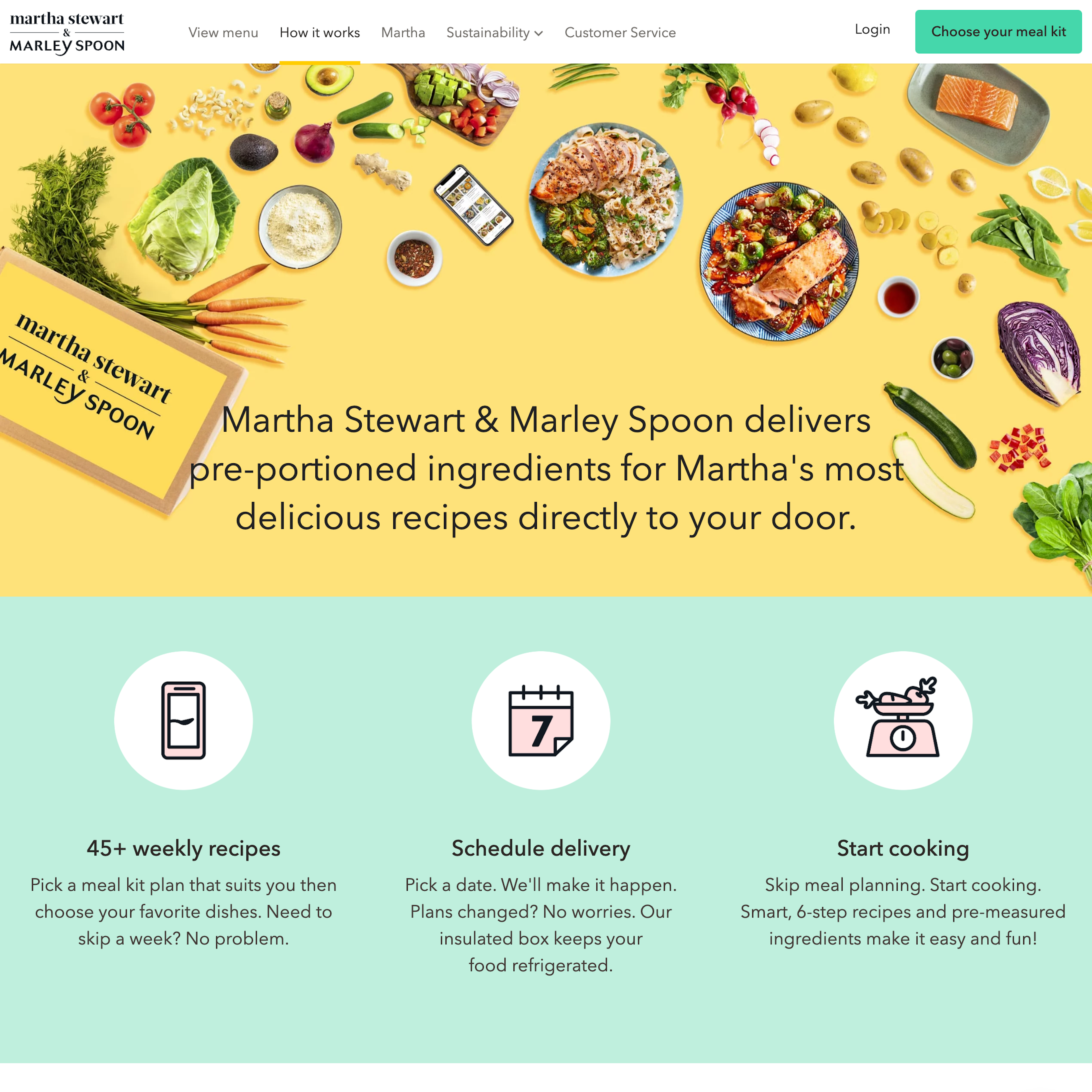 Desktop screenshot of Marley Spoon
