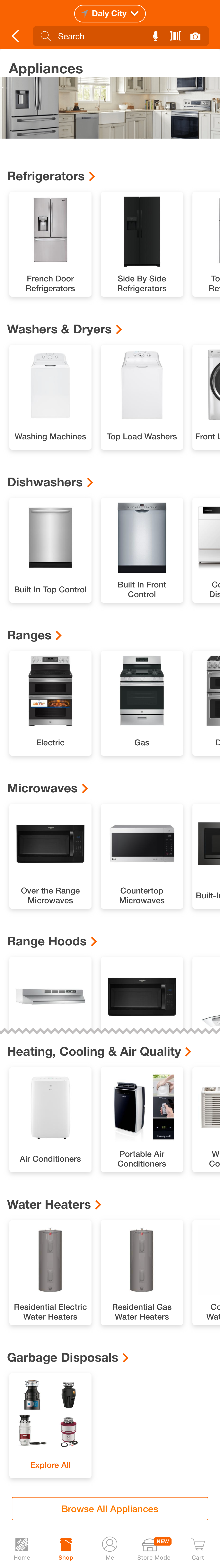 Mobile screenshot of Home Depot