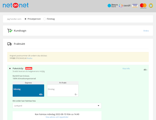 Desktop screenshot of Netonnet
