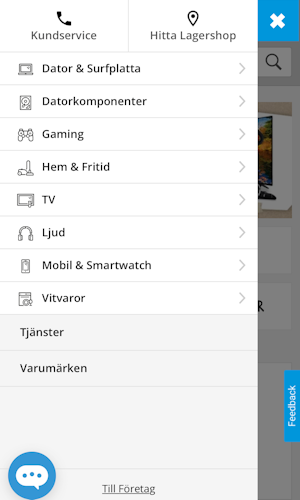 Mobile screenshot of Netonnet