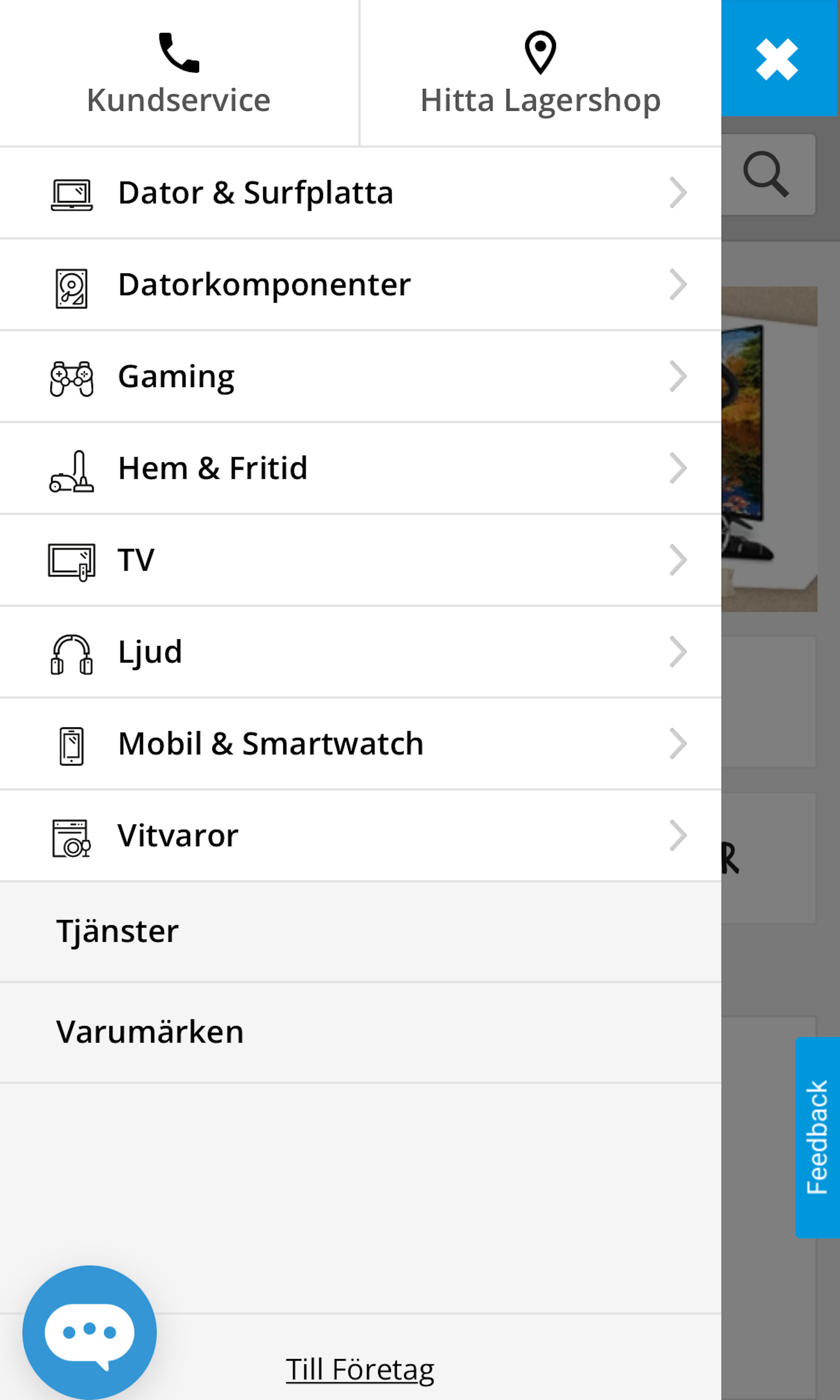 Mobile screenshot of Netonnet