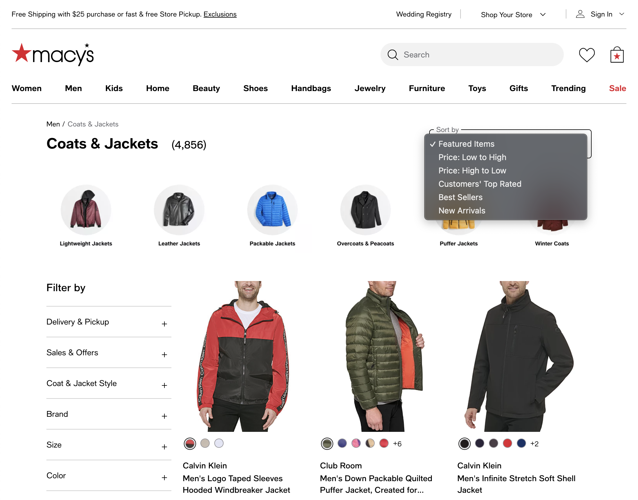 Desktop screenshot of Macy’s