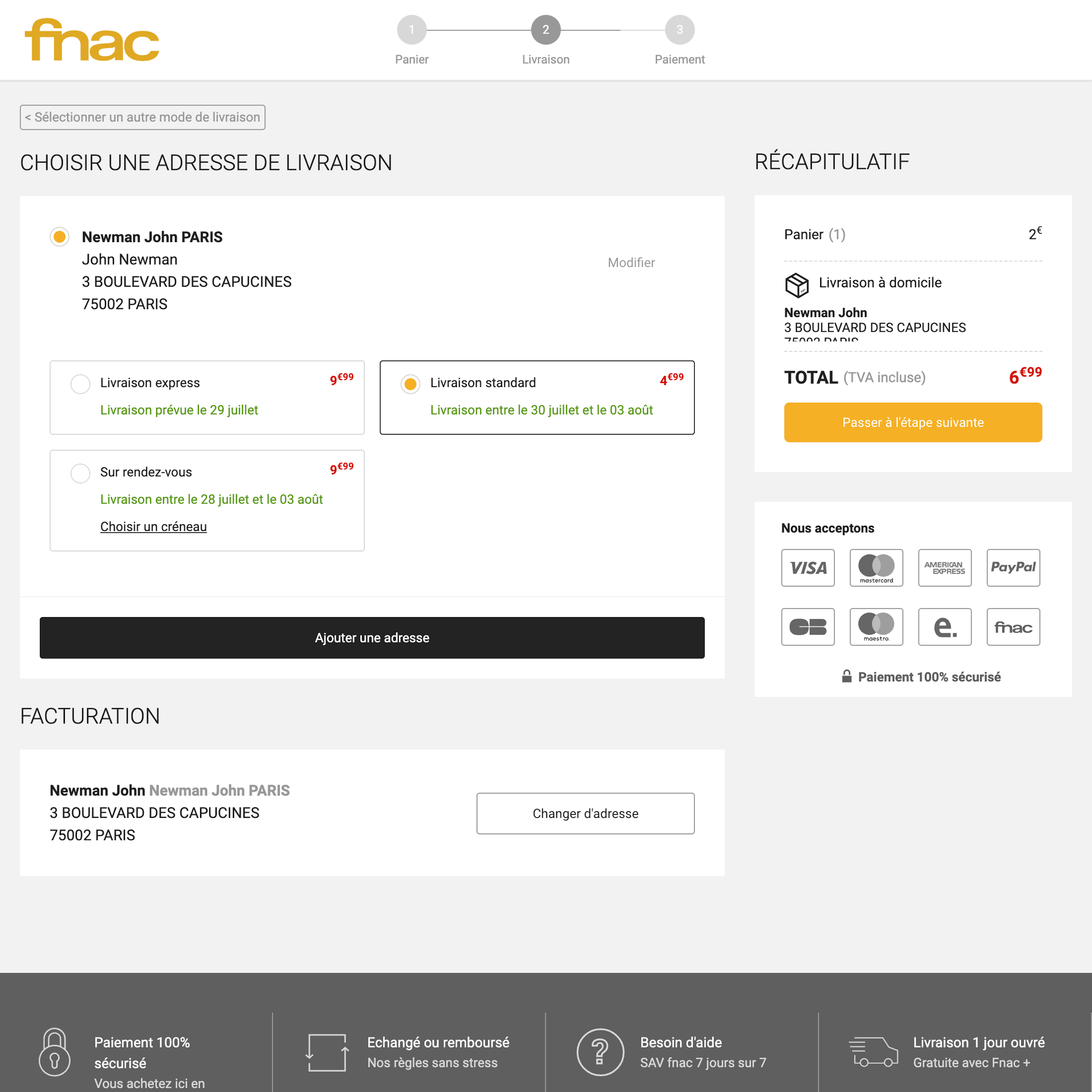 Desktop screenshot of Fnac